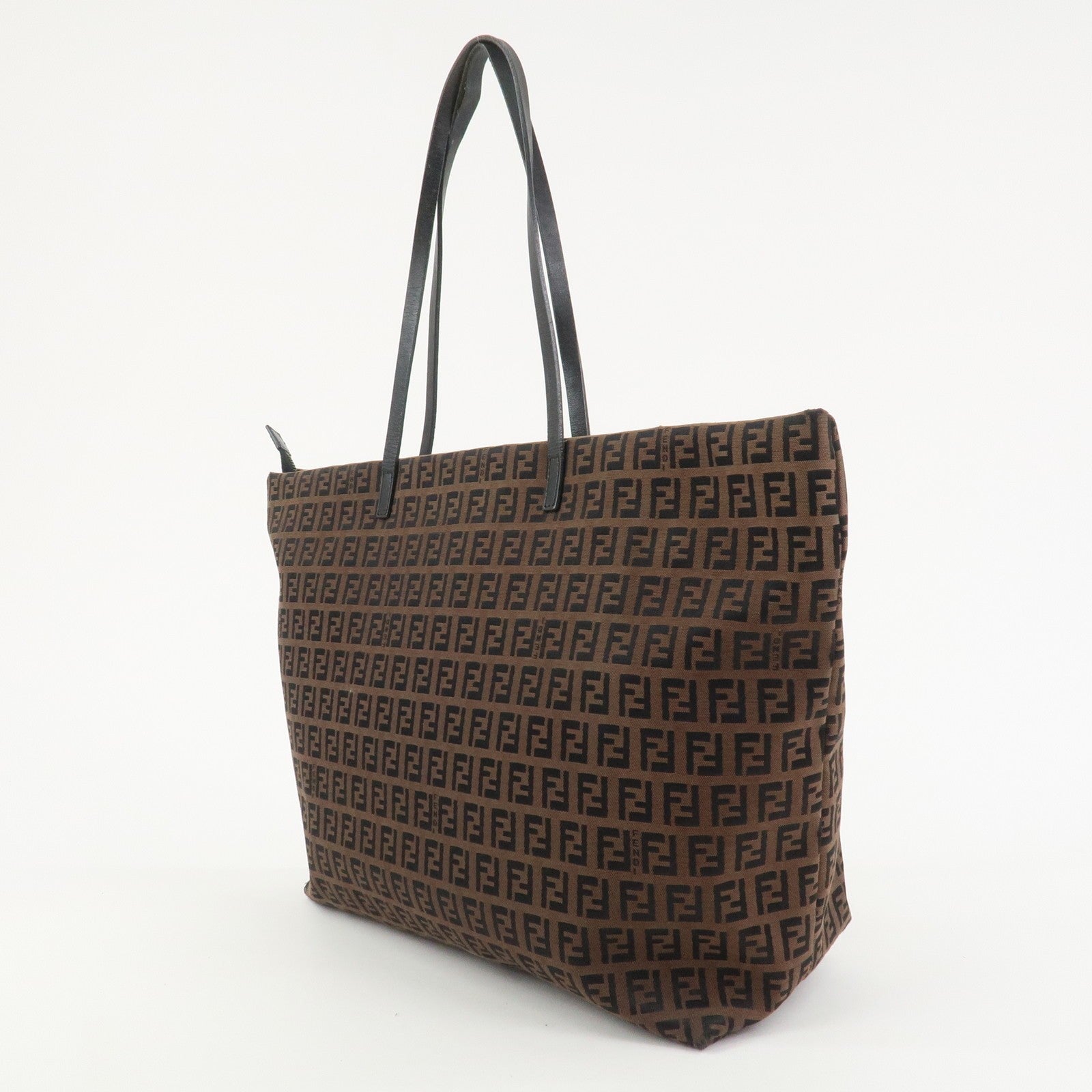 Fendi Zucchino Tote Bag - Brown, Canvas and Leather