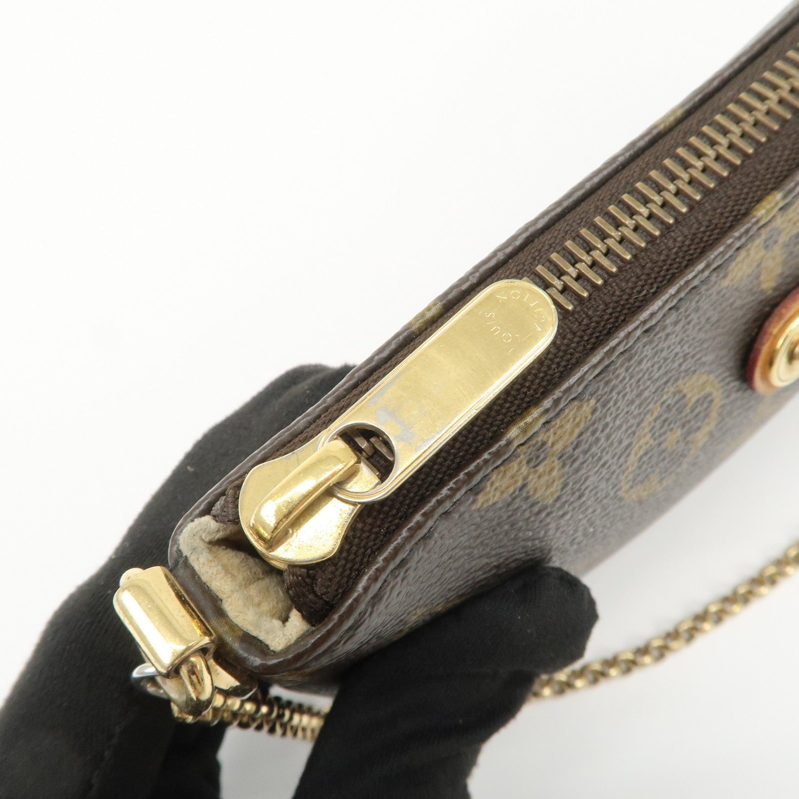 Louis Vuitton Pochette Hand Bag Pouch - Brown, Canvas