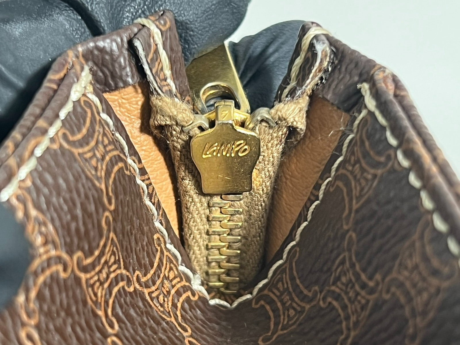 Celine Macadam Clutch Bag - Brown, PVC Leather