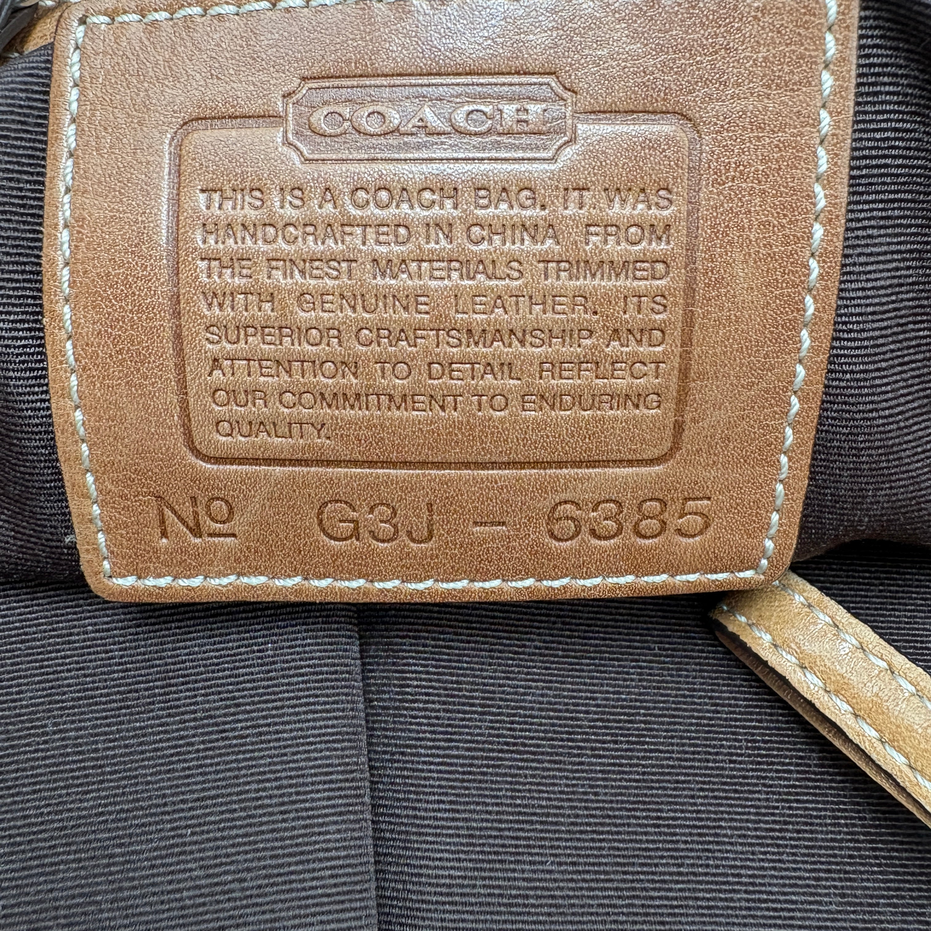 Coach Signature brown bag