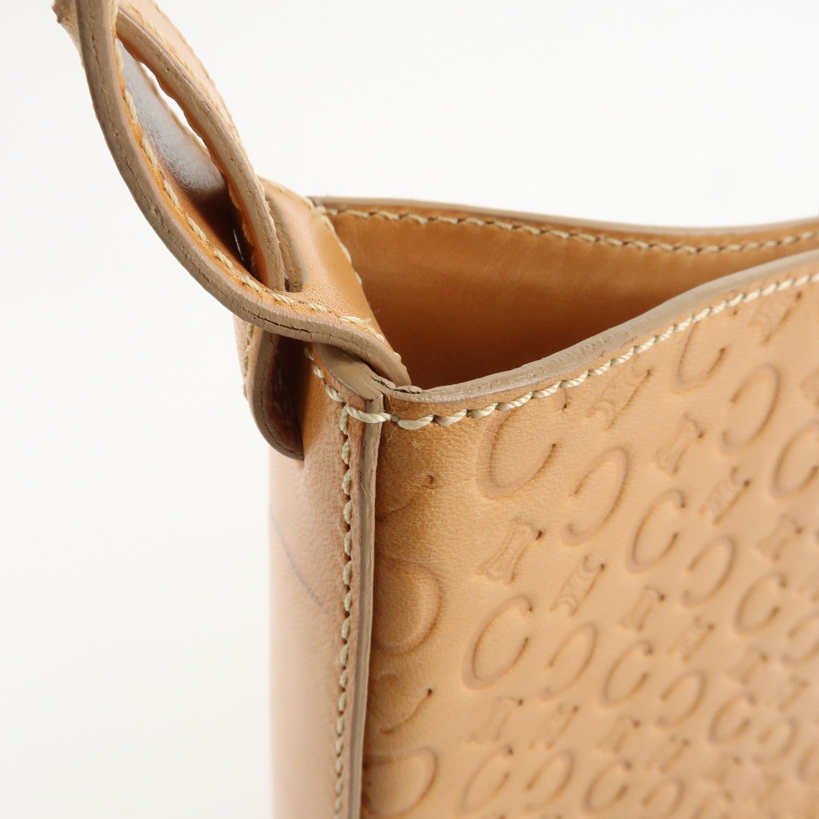Celine C Macadam Shoulder Bag - Beige, Leather