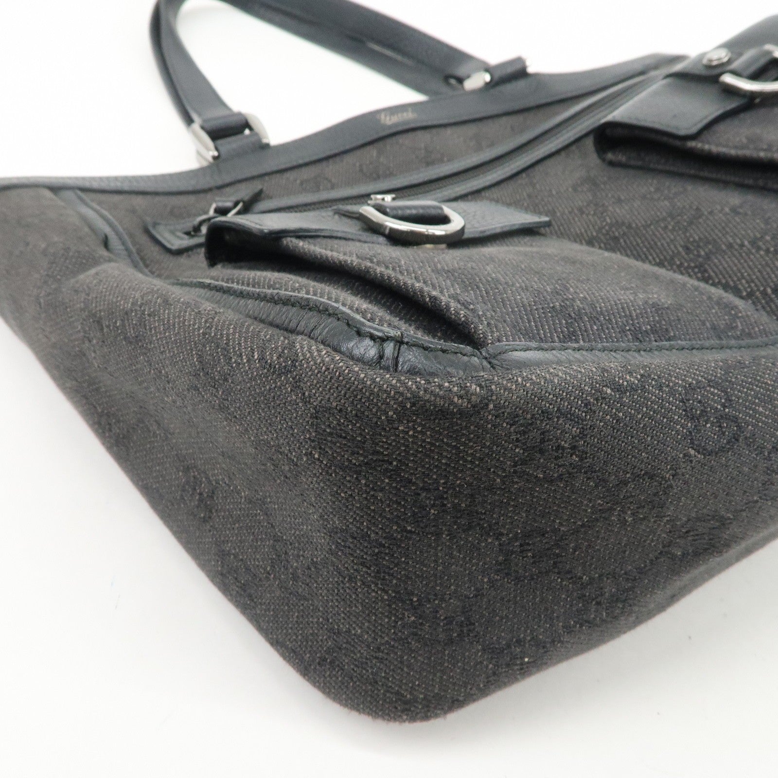 Gucci Abbey Tote Bag - Black, GG Canvas