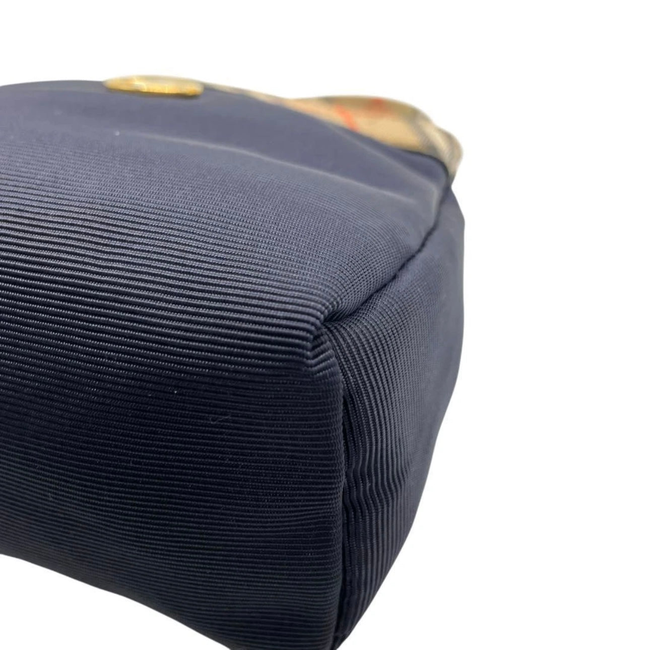 Burberry Mini Handbag- Canvas Nova Check Navy