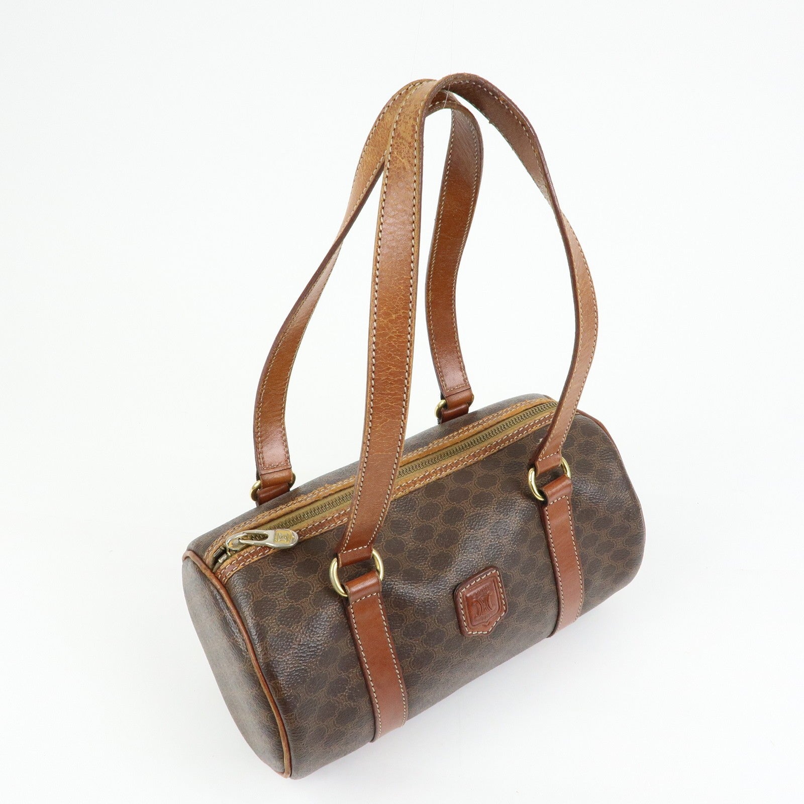 Celine Macadam Shoulder Bag - Brown, PVC Coated Canvas