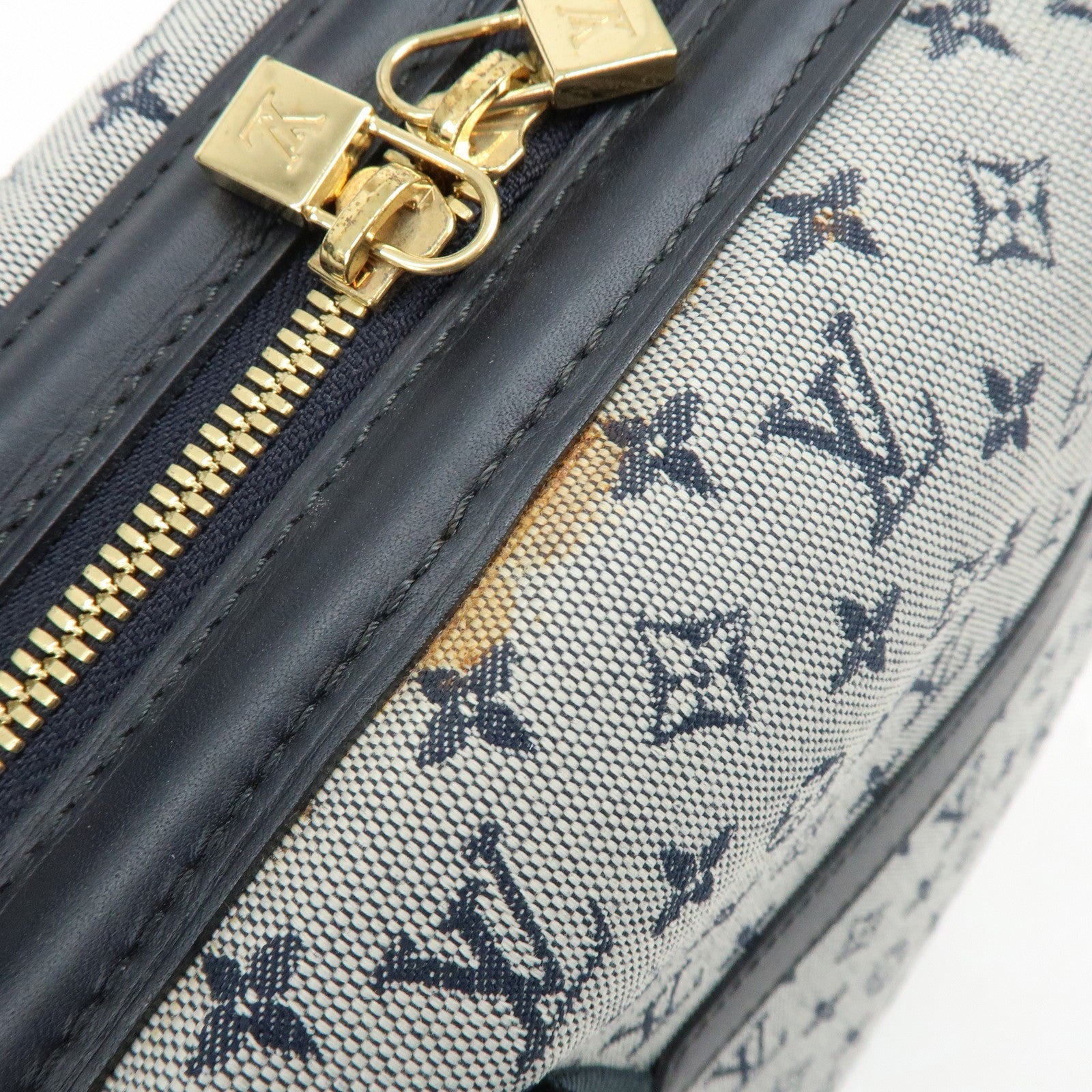 LOUIS VUITTON Monogram Mini Lin Navy Josephine GM