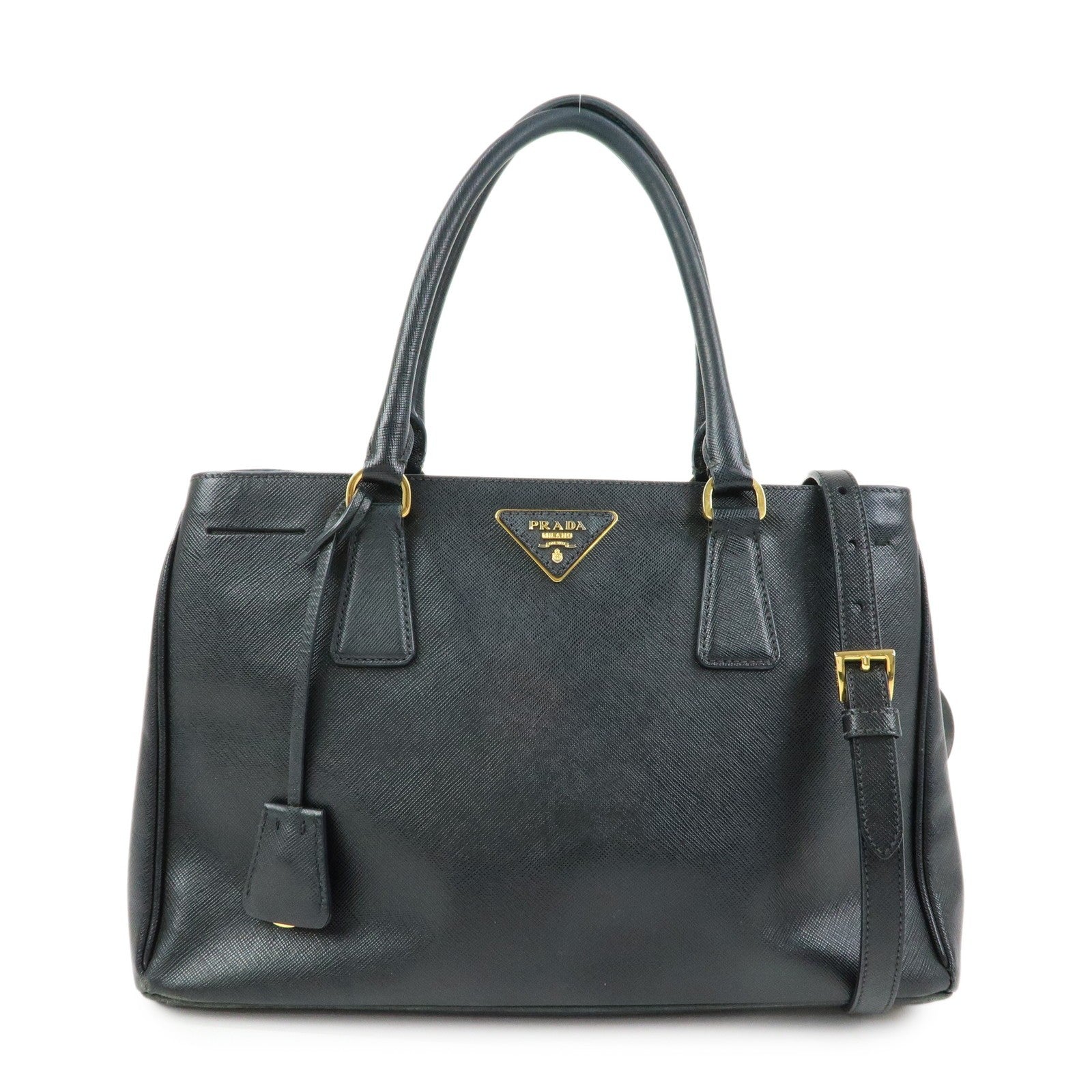 Prada 2Way Bag - Black, Saffiano Leather