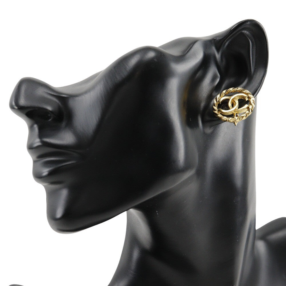 Chanel COCO Mark Earring - Gold, Plated Gold