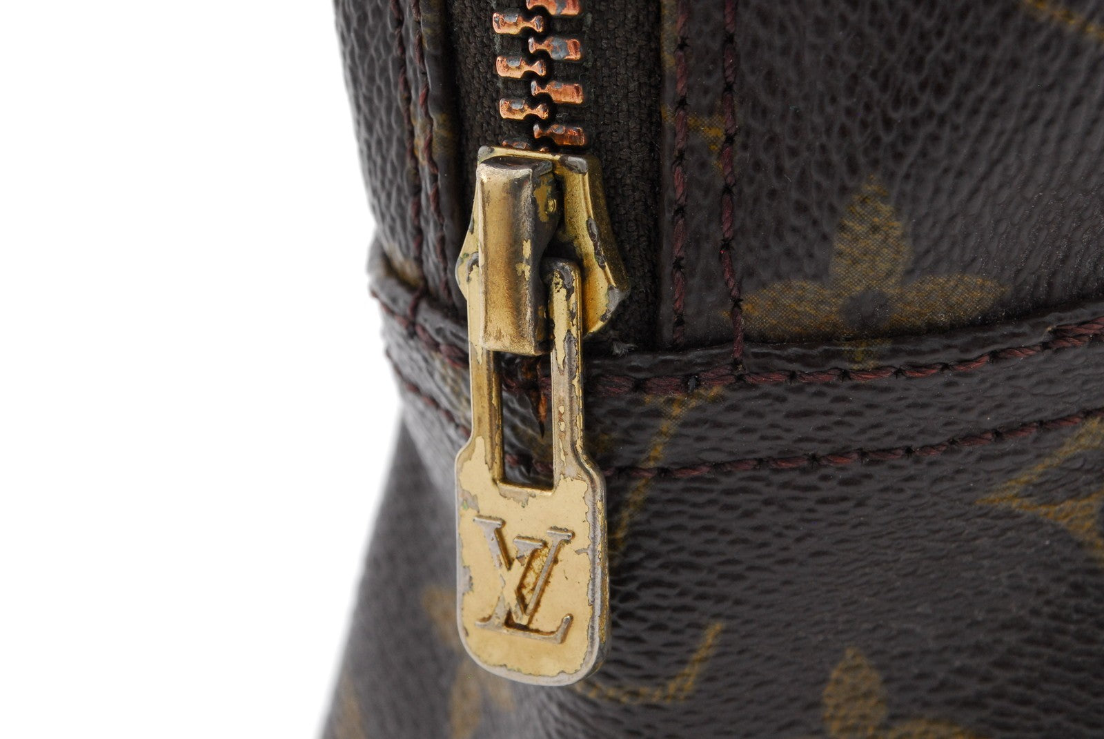 Louis Vuitton Trousse Toilette 28 Monogram Clutch - Brown, Leather