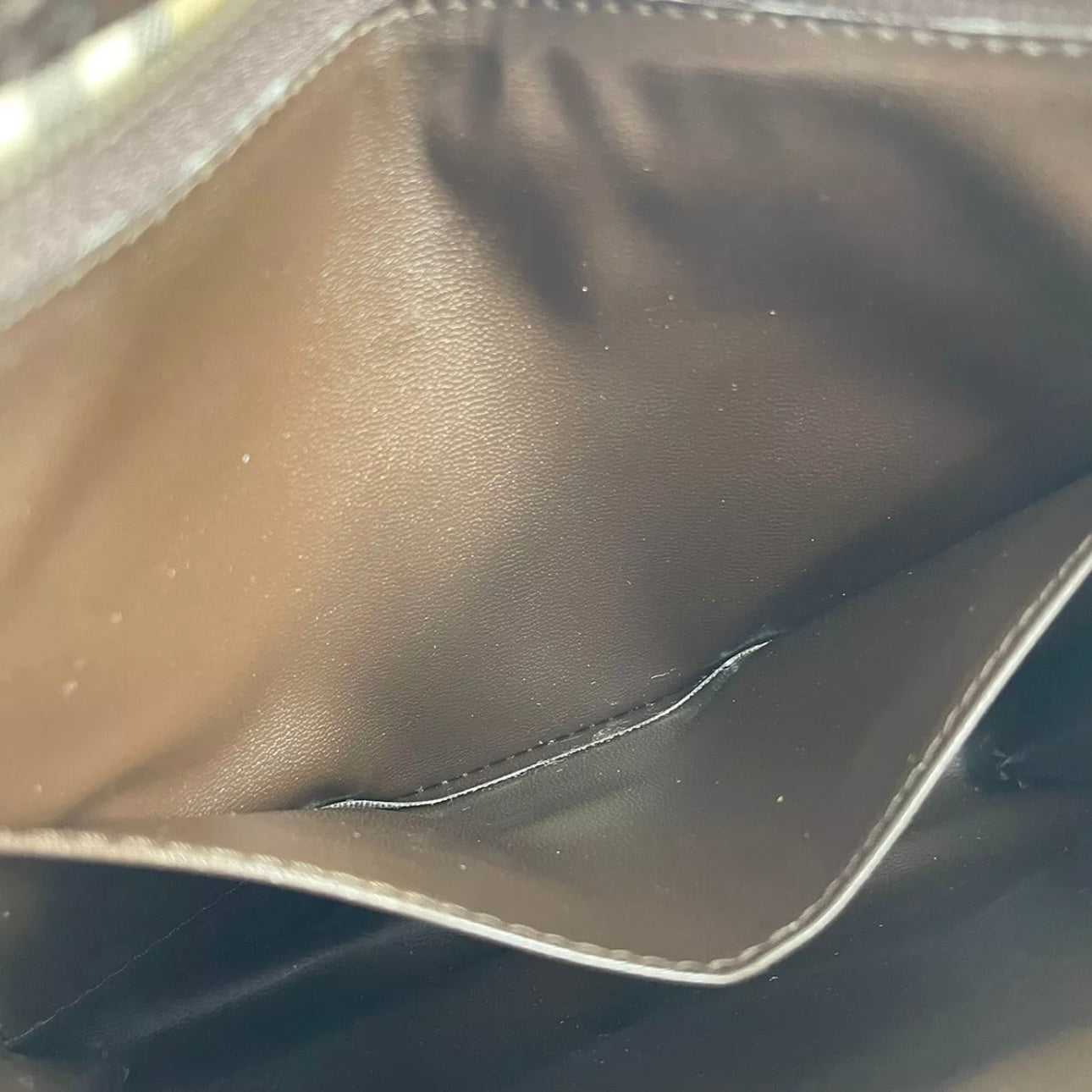 Burberry Leather Fabric Leather Nova Check Clutch