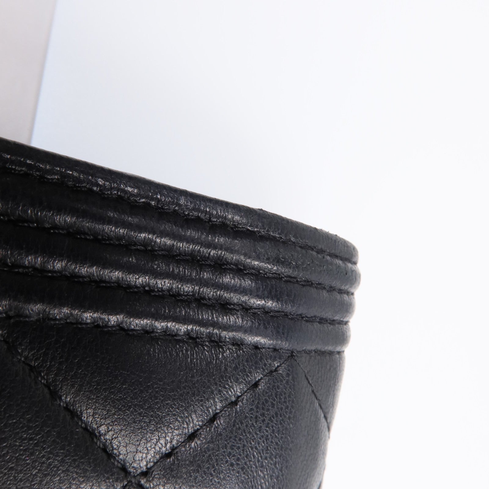 CHANEL CC GHW Boy Long Wallet - Black, Lambskin Leather