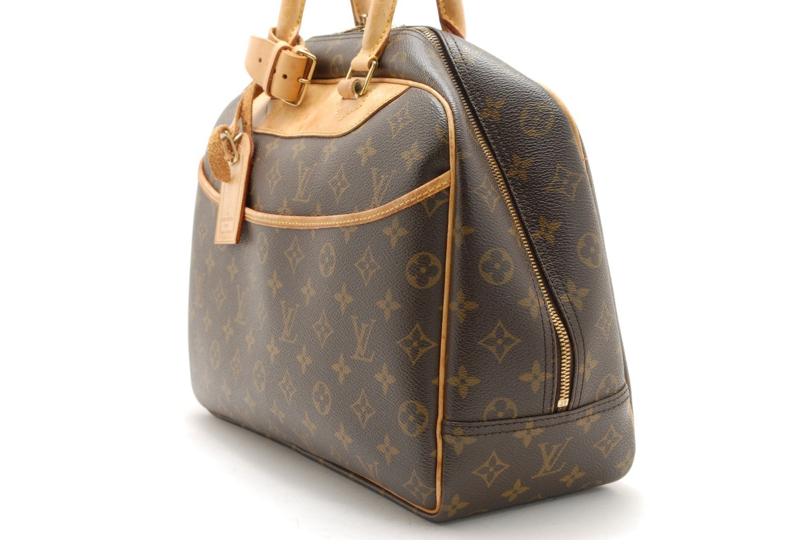 Louis Vuitton Deauville Hand Bag - Brown, Leather- מגיע עם המנעול!
