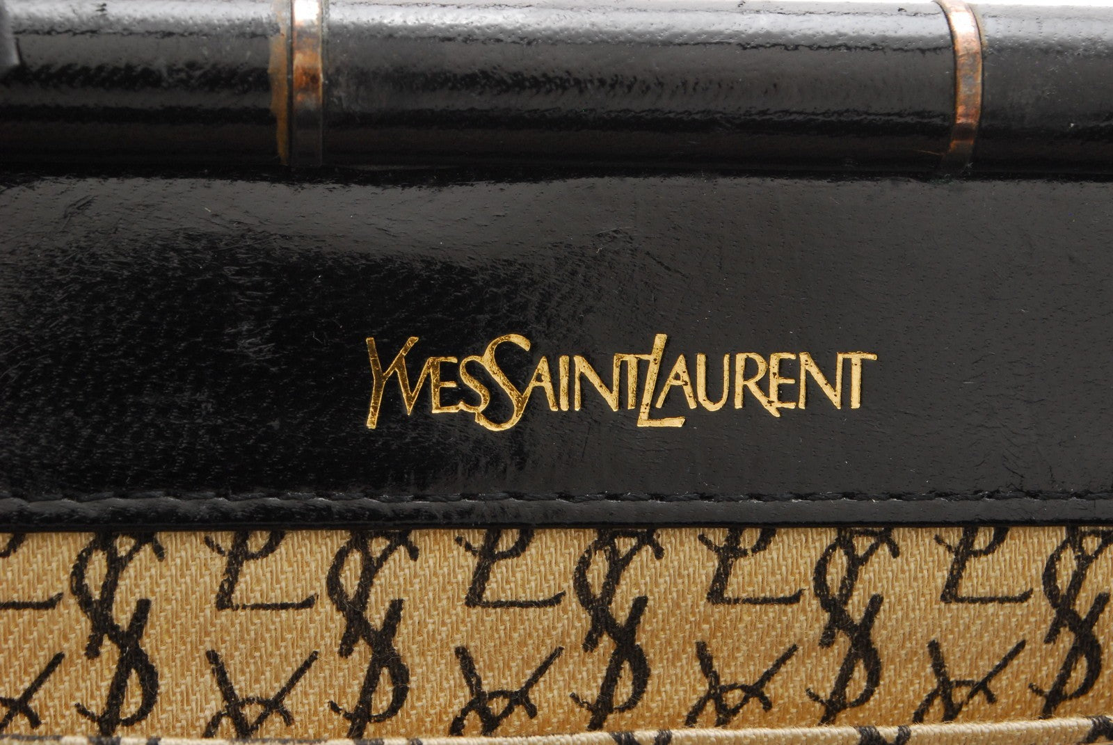 Saint Laurent Yves Clutch Bag - Black, Leather