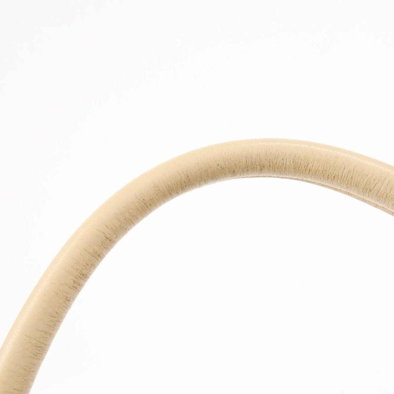 FENDI Zucchino Canvas Leather Shoulder Bag Beige