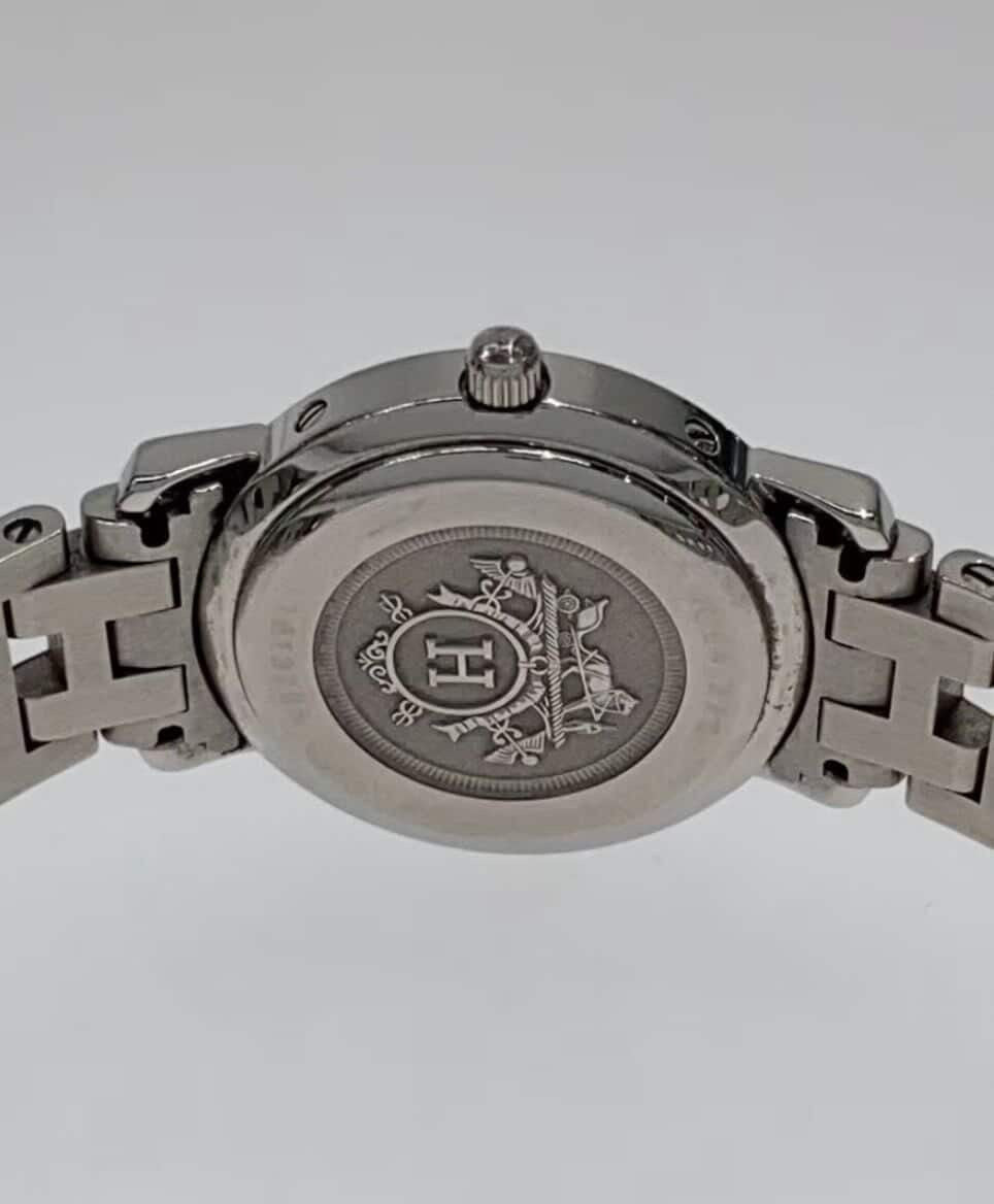 Hermès Clipper CL4 220 Watch - White, Stainless Steel