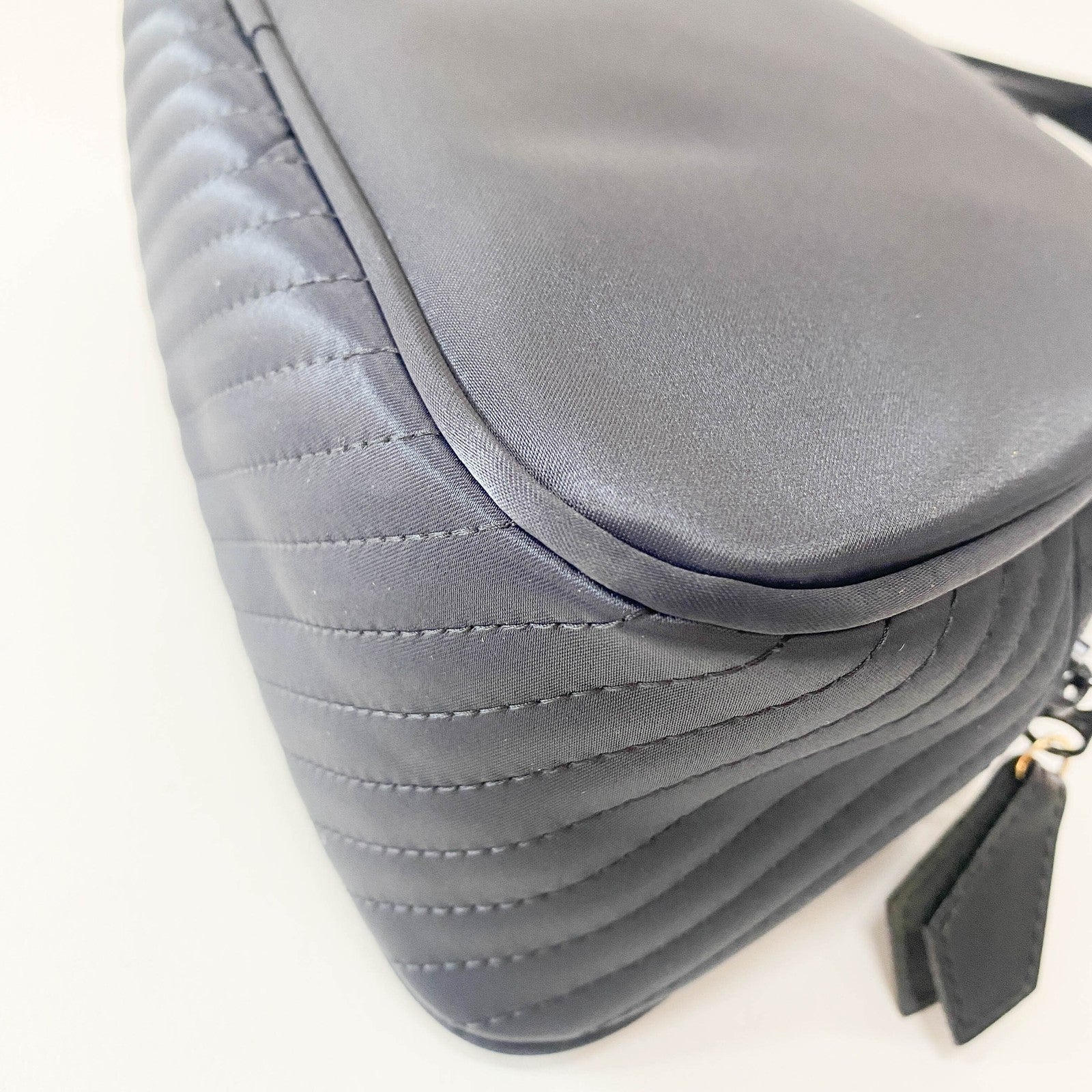 Saint Laurent YSL Hand Bag - Black, Neoprene