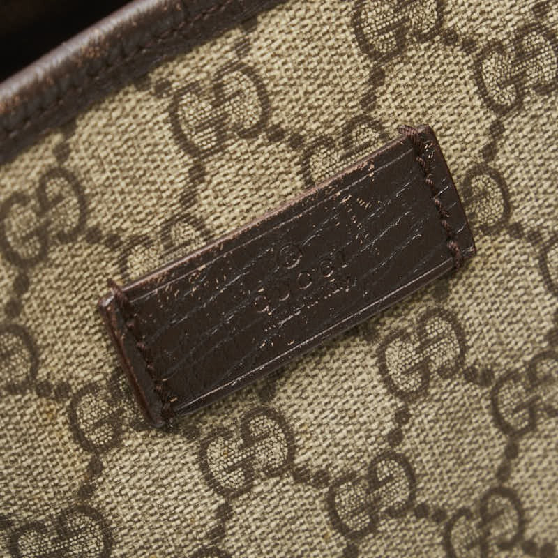 Gucci GG Supreme Tote Bag - Beige Brown, PVC