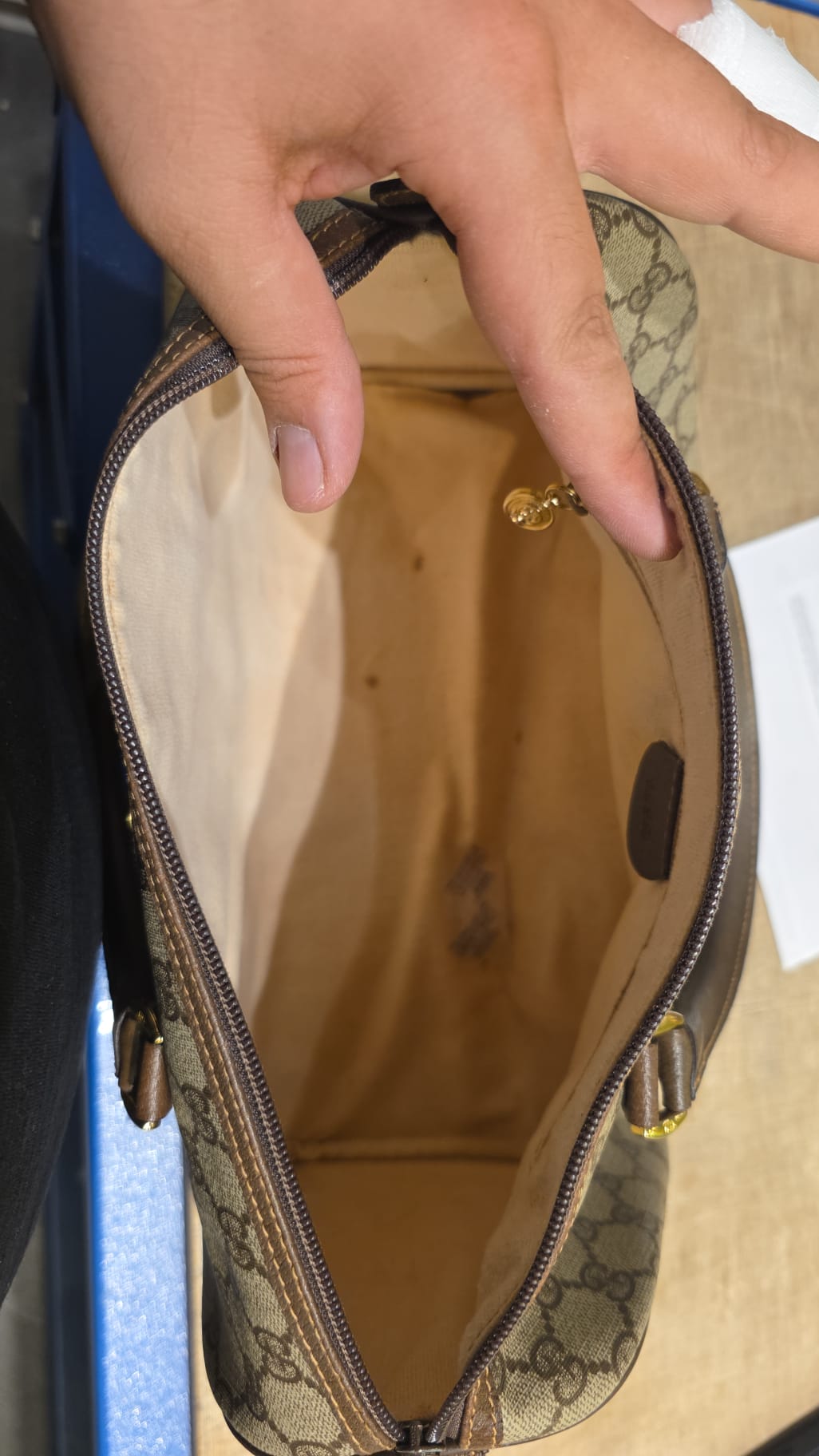 Gucci GG Supreme Boston Handbag - Brown, PVC Leather