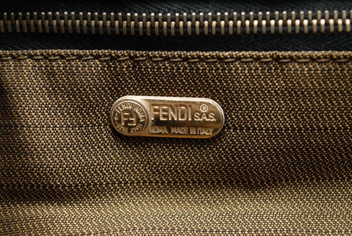 Fendi Zucca Large Vanity Bag - Brown, Canvas