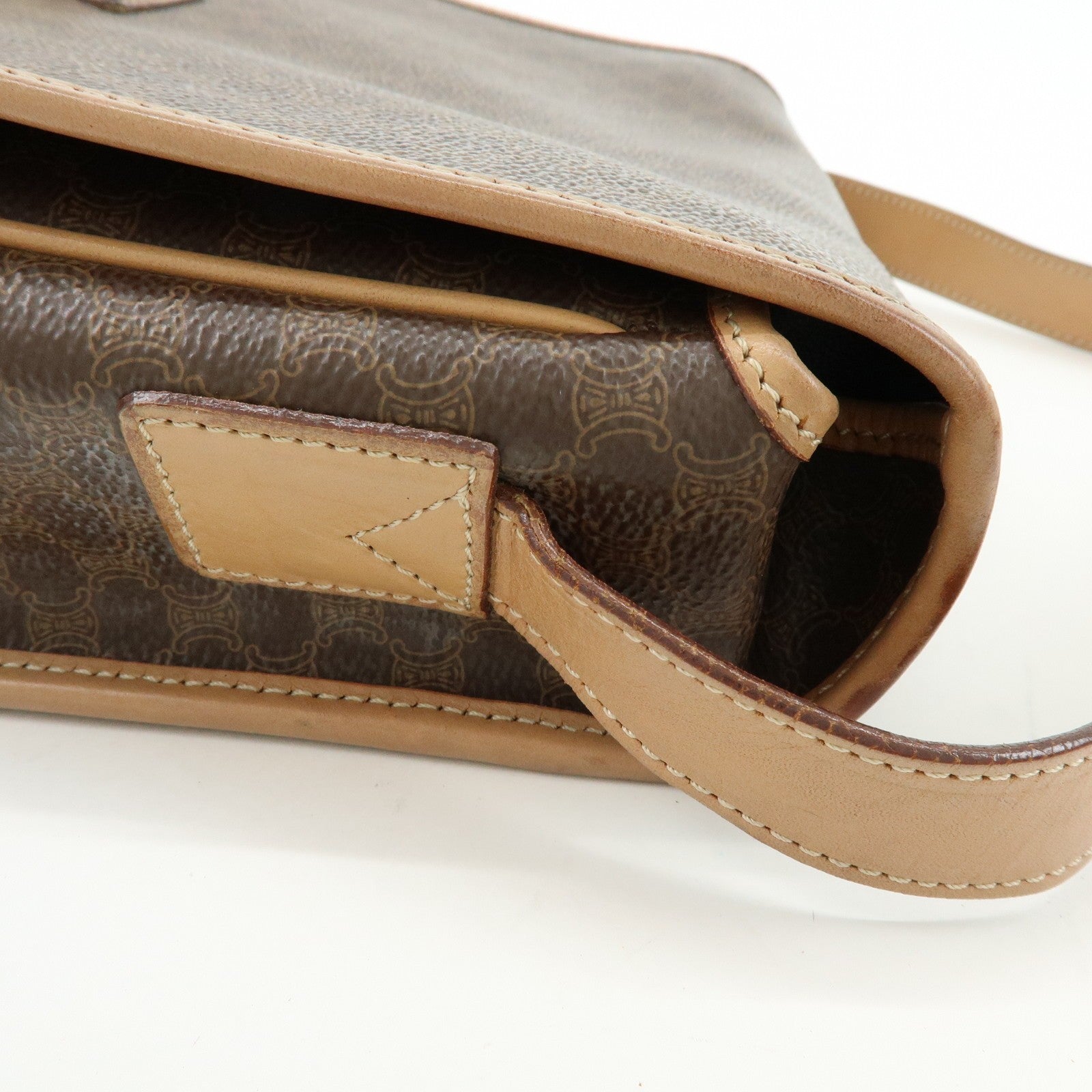 Celine Macadam Shoulder Bag - Brown, PVC Leather