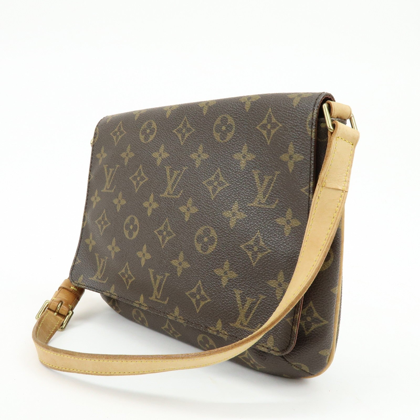 Louis Vuitton Monogram Musette Tango Shoulder Bag - Brown, Monogram Canvas