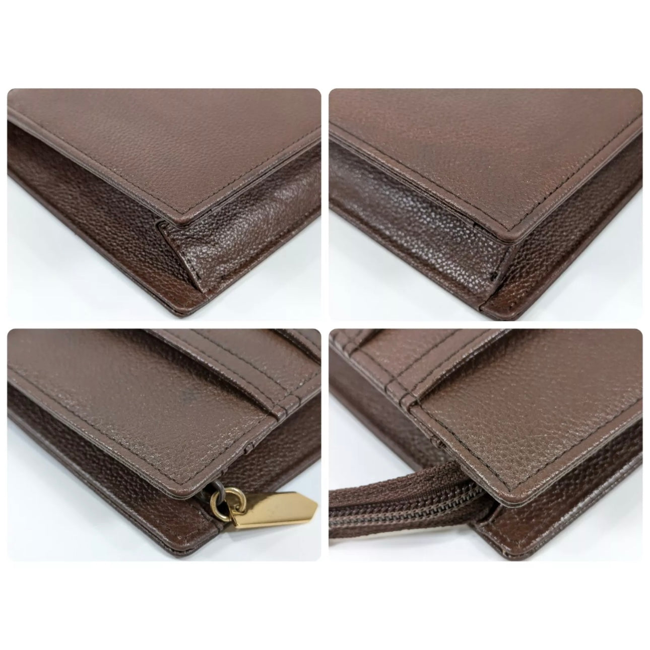 Yves Saint Laurent clutch leather
