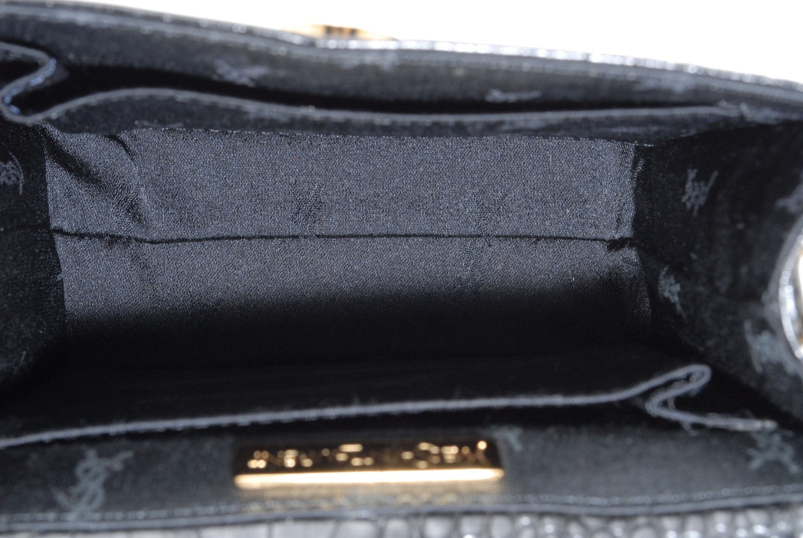Saint Laurent Yves Saint Laurent 2Way Hand Shoulder Bag - Black, Leather