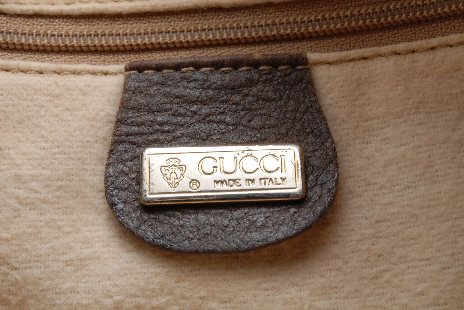 Gucci GG Supreme 2Way Boston Bag - Beige, PVC Leather