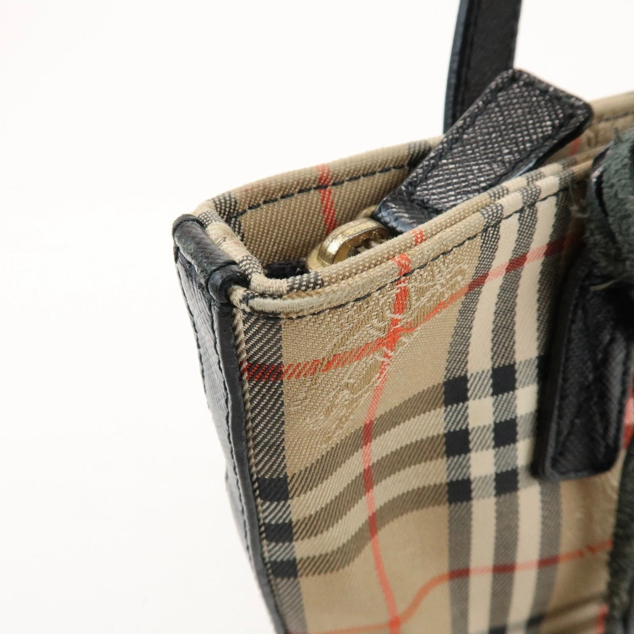 BURBERRY Nova Plaid Small Hand Bag