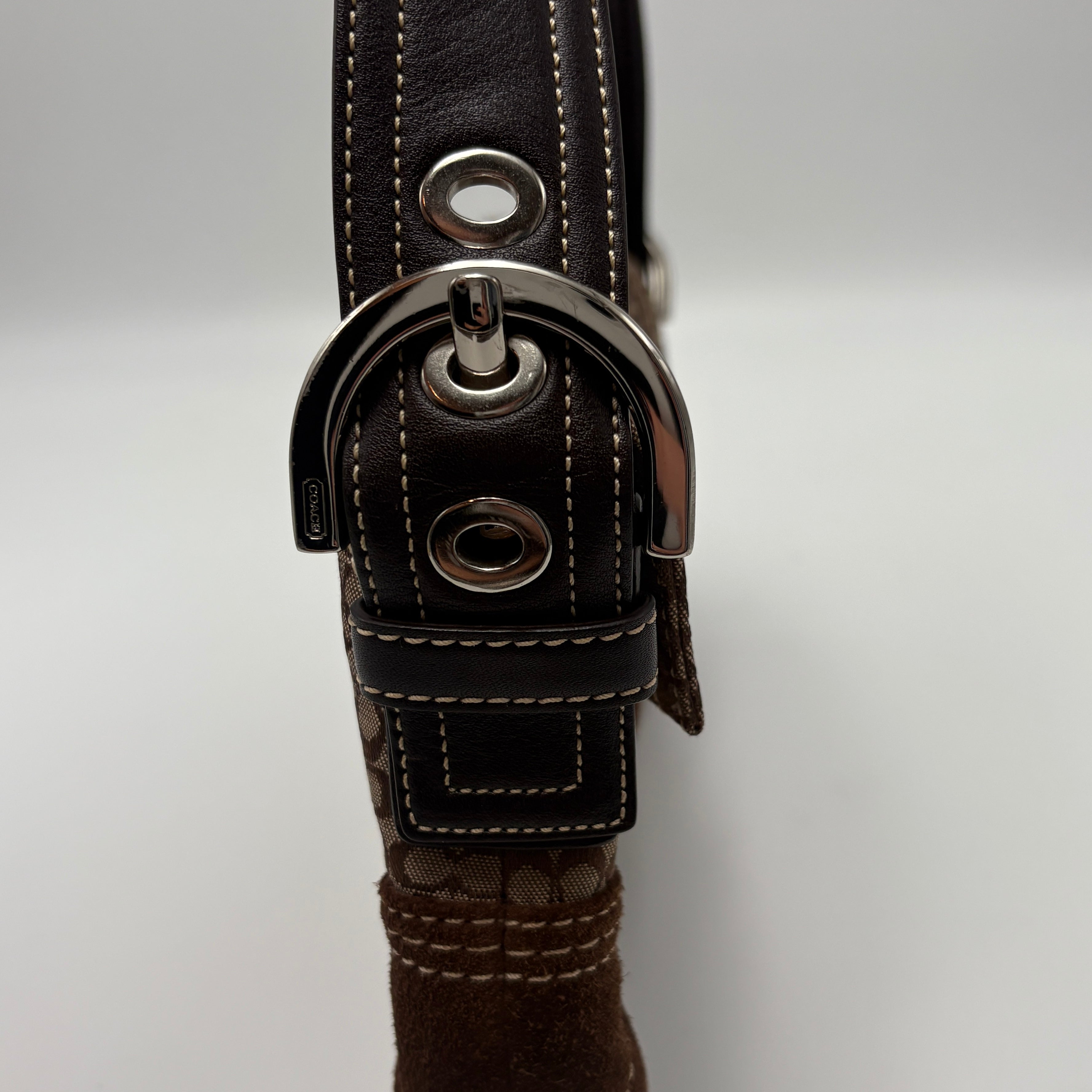 Coach Signature Suede Bag