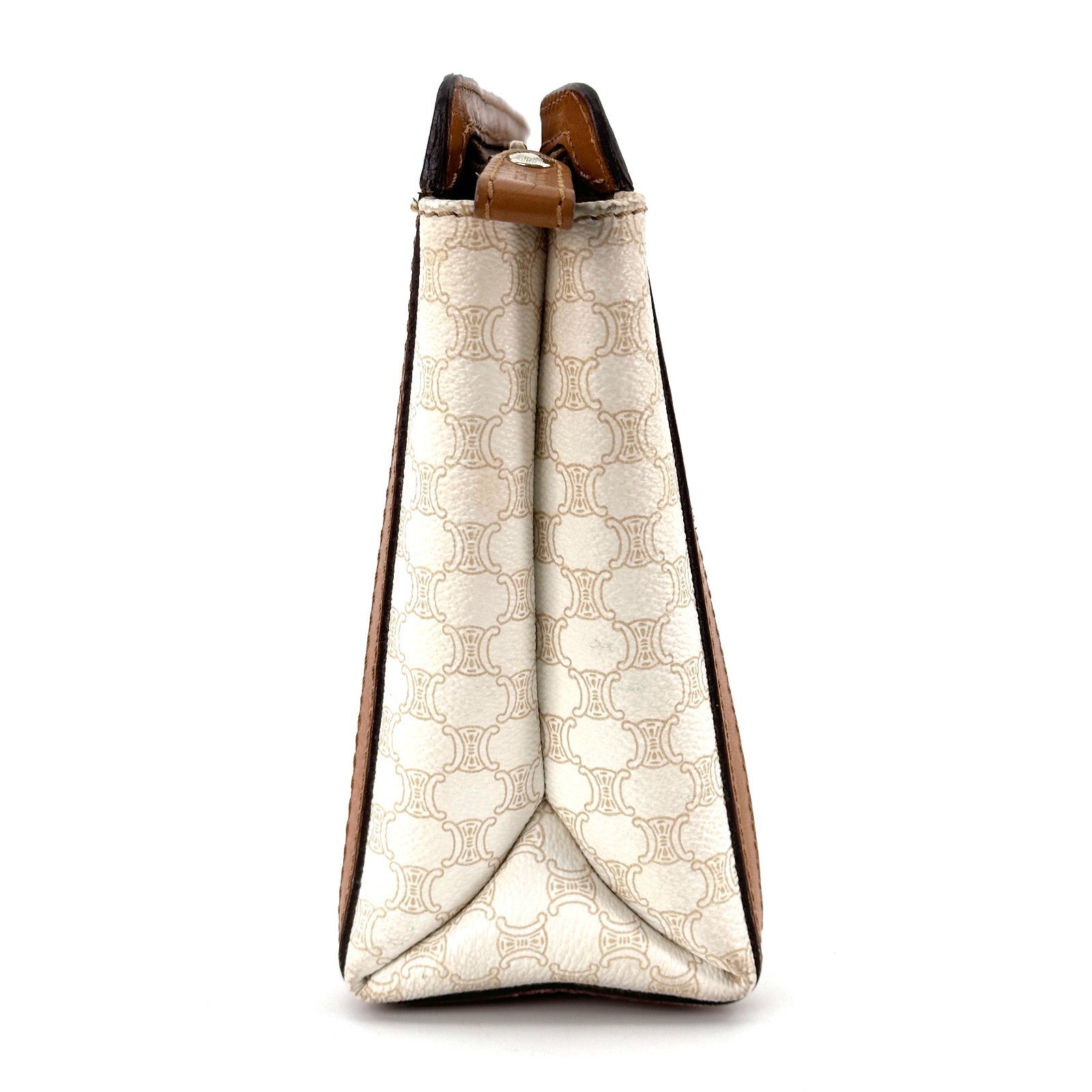 Celine Macadam Clutch Bag - Ivory, PVC Leather