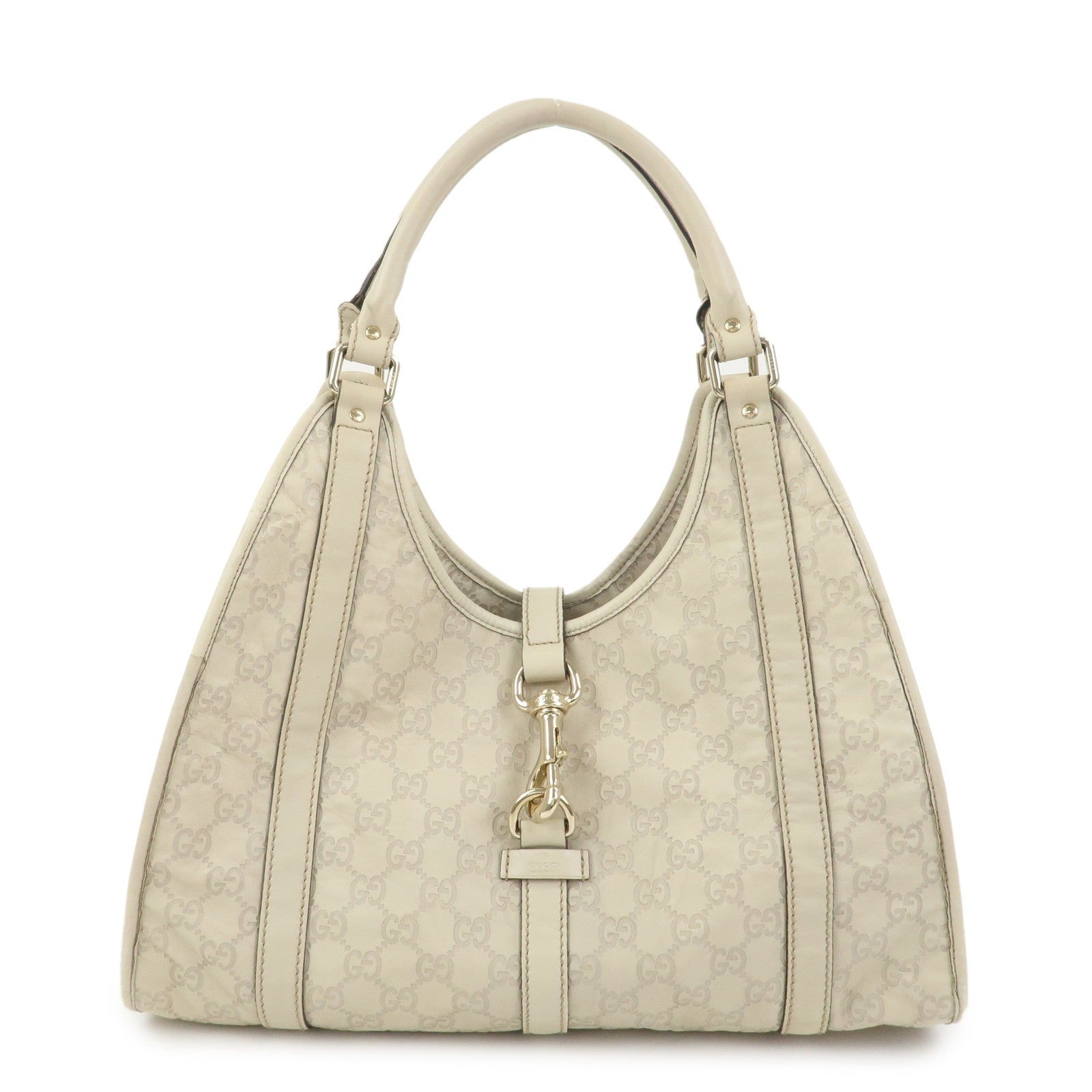 Gucci Guccissima Shoulder Hand Bag - Ivory, Leather