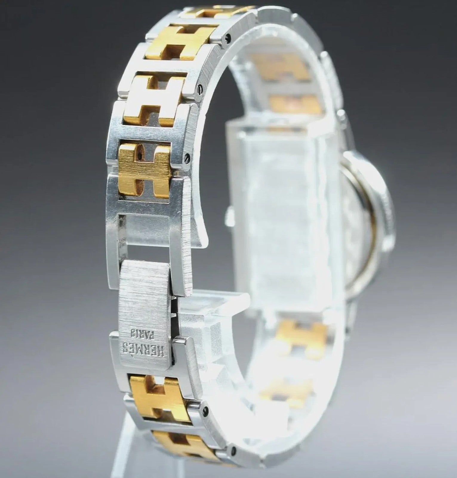 Hermès Clipper Wristwatch - White, Stainless Steel