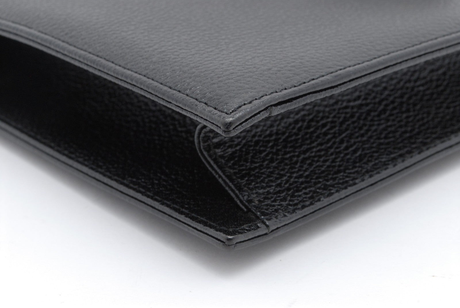 Saint Laurent YSL Clutch Bag - Black, Leather
