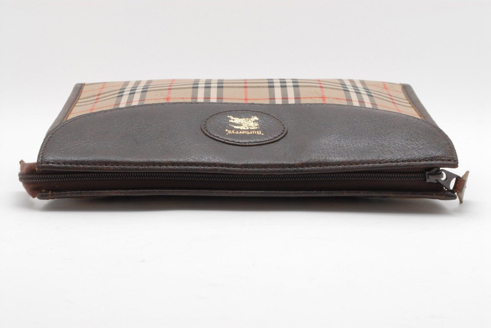 Burberry Nova Check Clutch Bag - Beige, Canvas