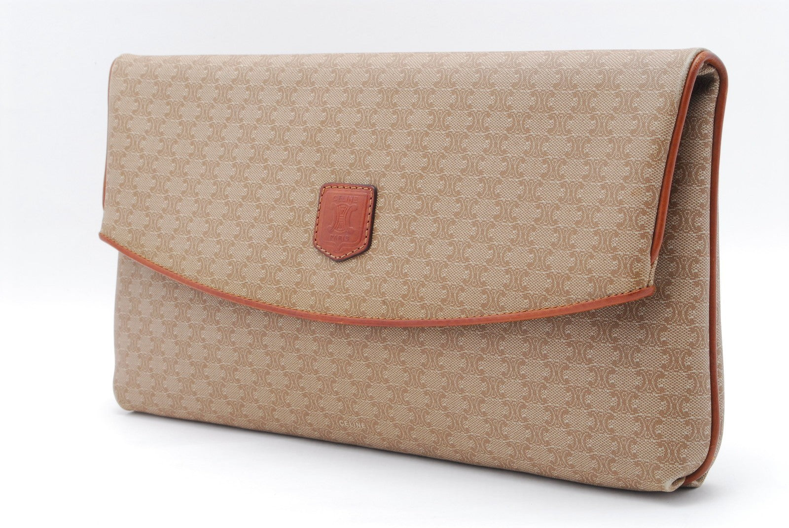 Celine Macadam Clutch Bag - Beige, PVC
