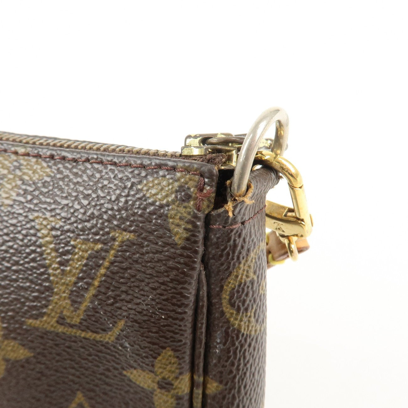 Louis Vuitton Pochette Hand Bag - Brown, Canvas