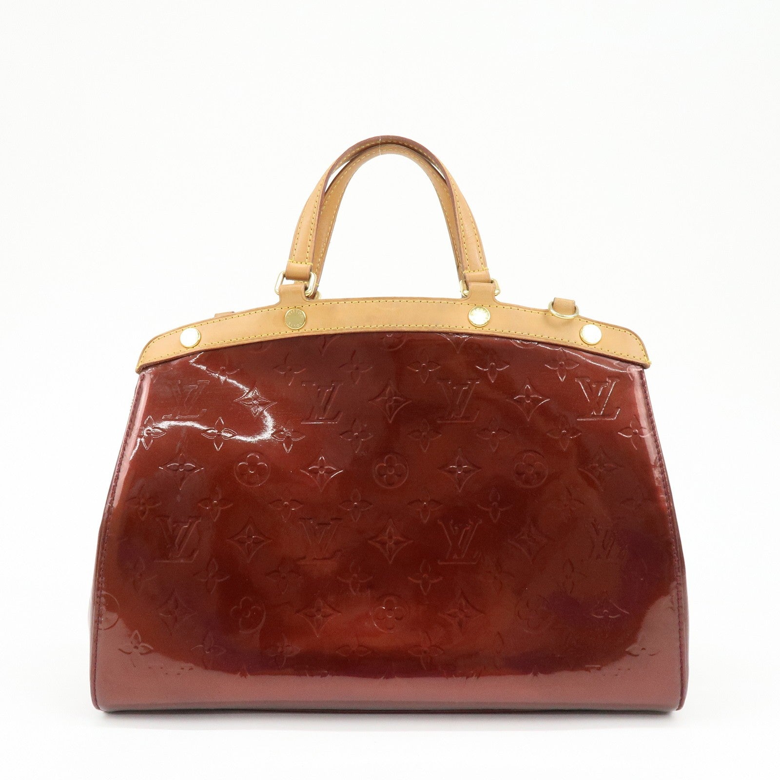 Louis Vuitton M91690 2Way Shoulder Bag - Rouge Fauve, Vernis Leather