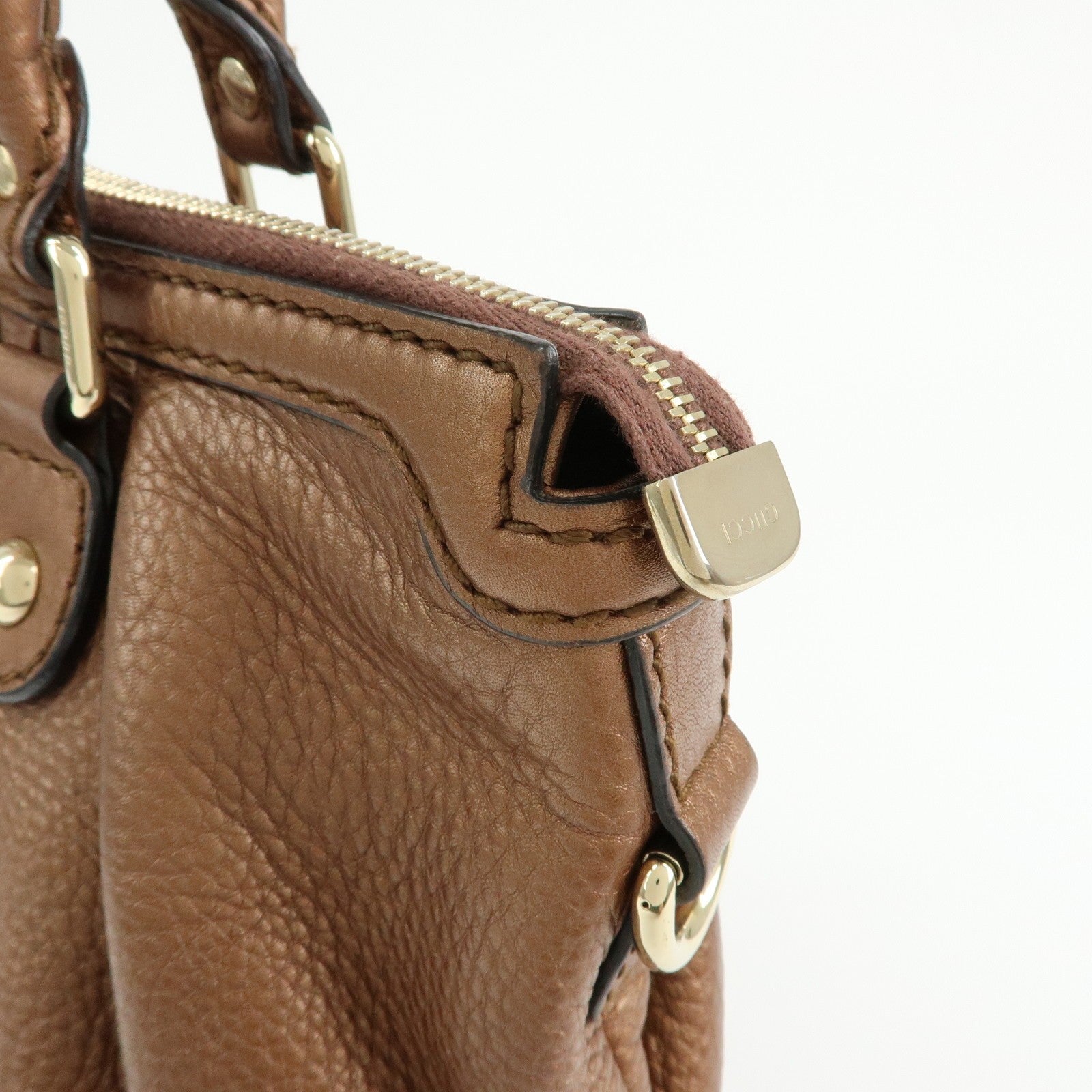 GUCCI Sukey Interlocking G Leather 2Way Bag Shoulder Bag