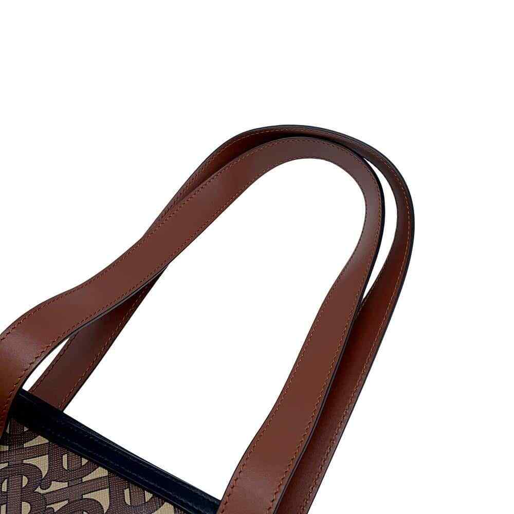 Burberry TBMonogram Tote Bag - Brown/Multicolor, PVC Coated Canvas