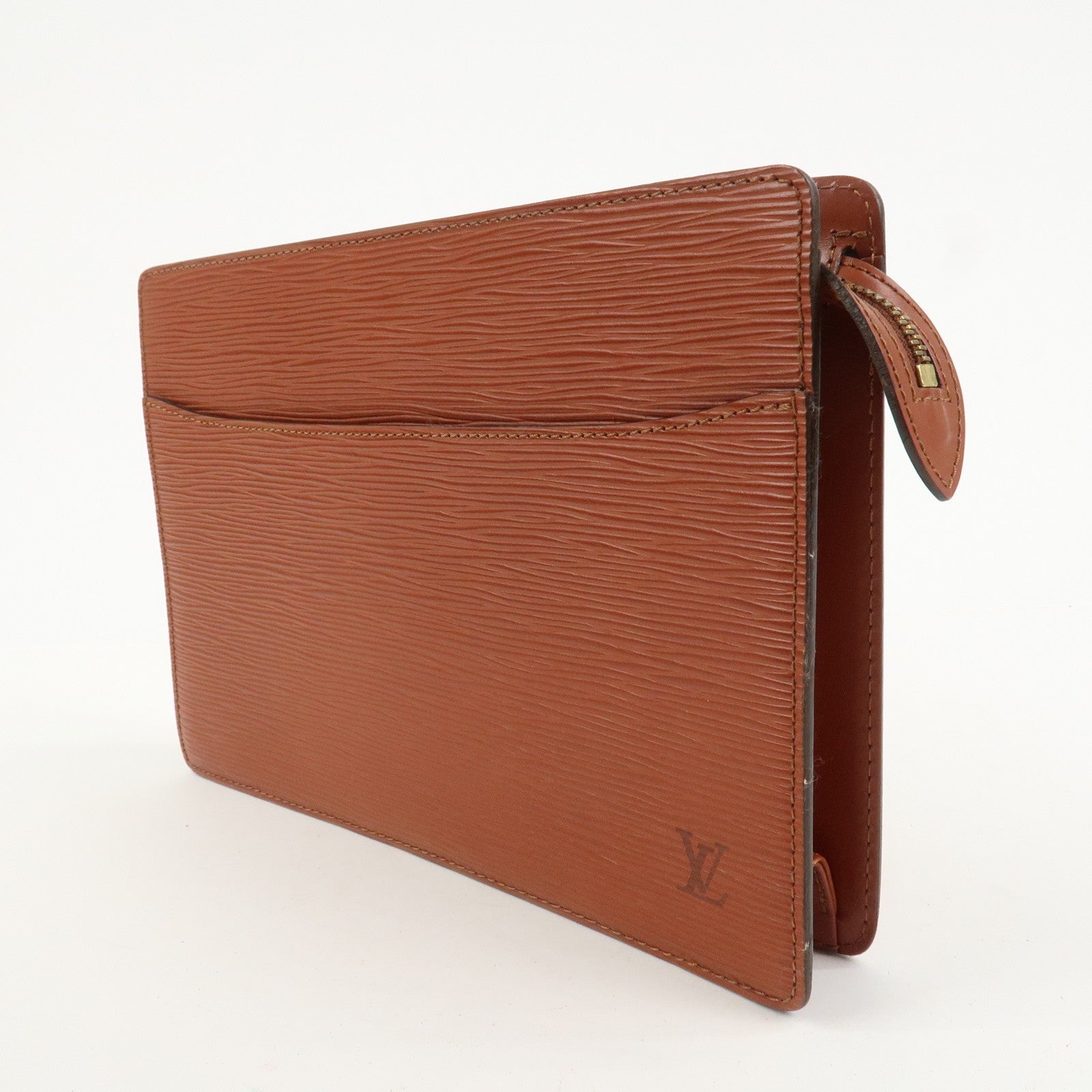Louis Vuitton Epi Pochette Homme Clutch Bag - Kenya Brown, Epi Leather