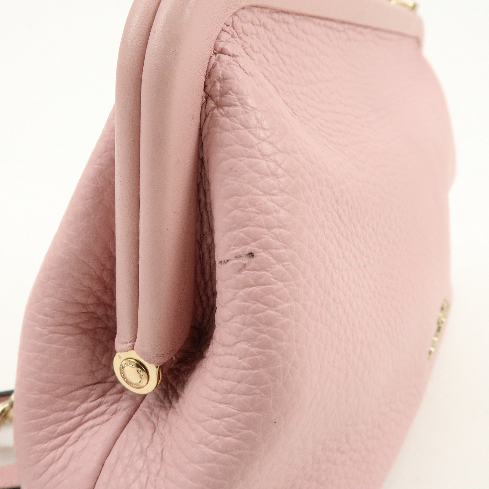 Coach Kiss Lock Chain Shoulder Bag - Pink, Leather