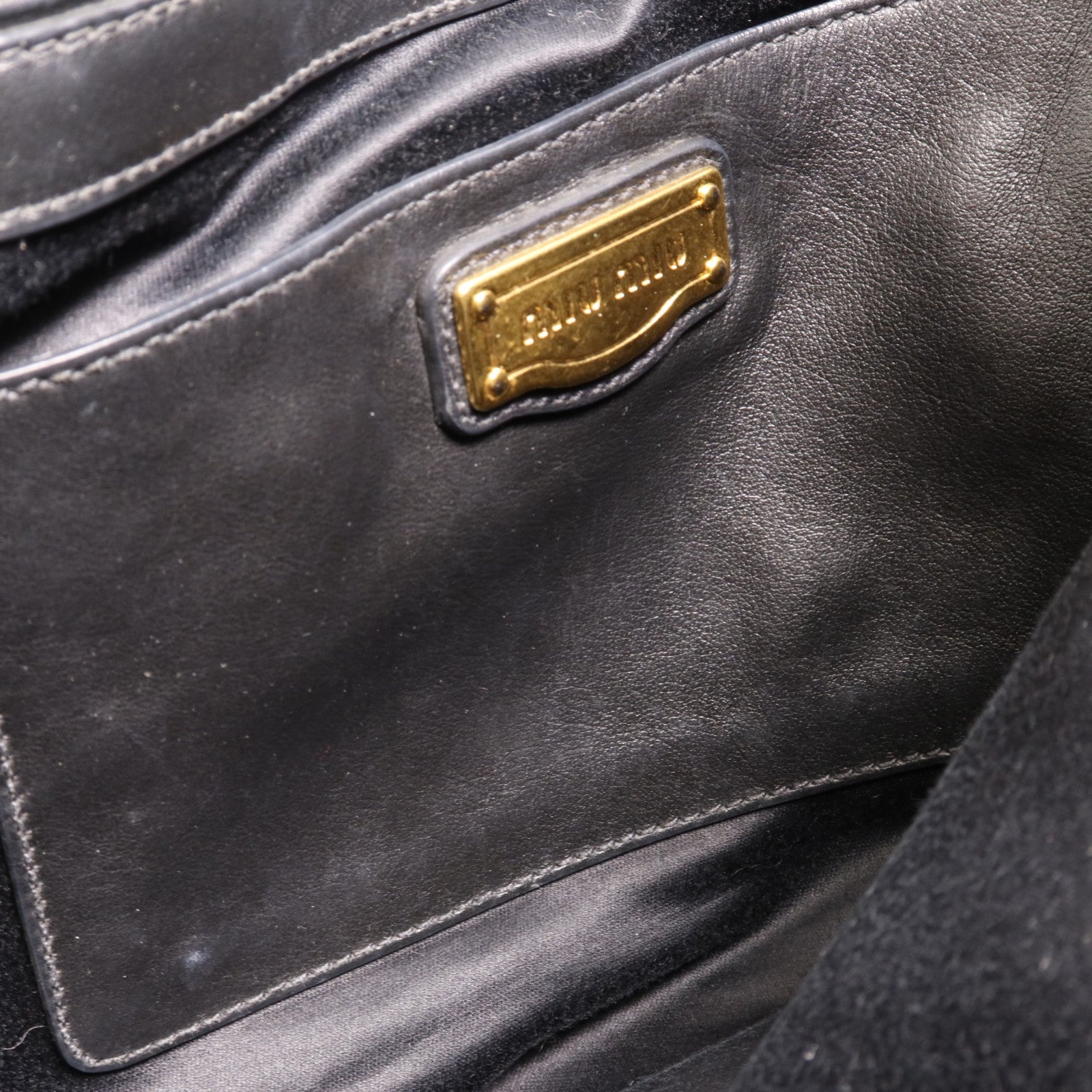 Miu Miu GHW Tote Bag - Black, Lambskin Leather