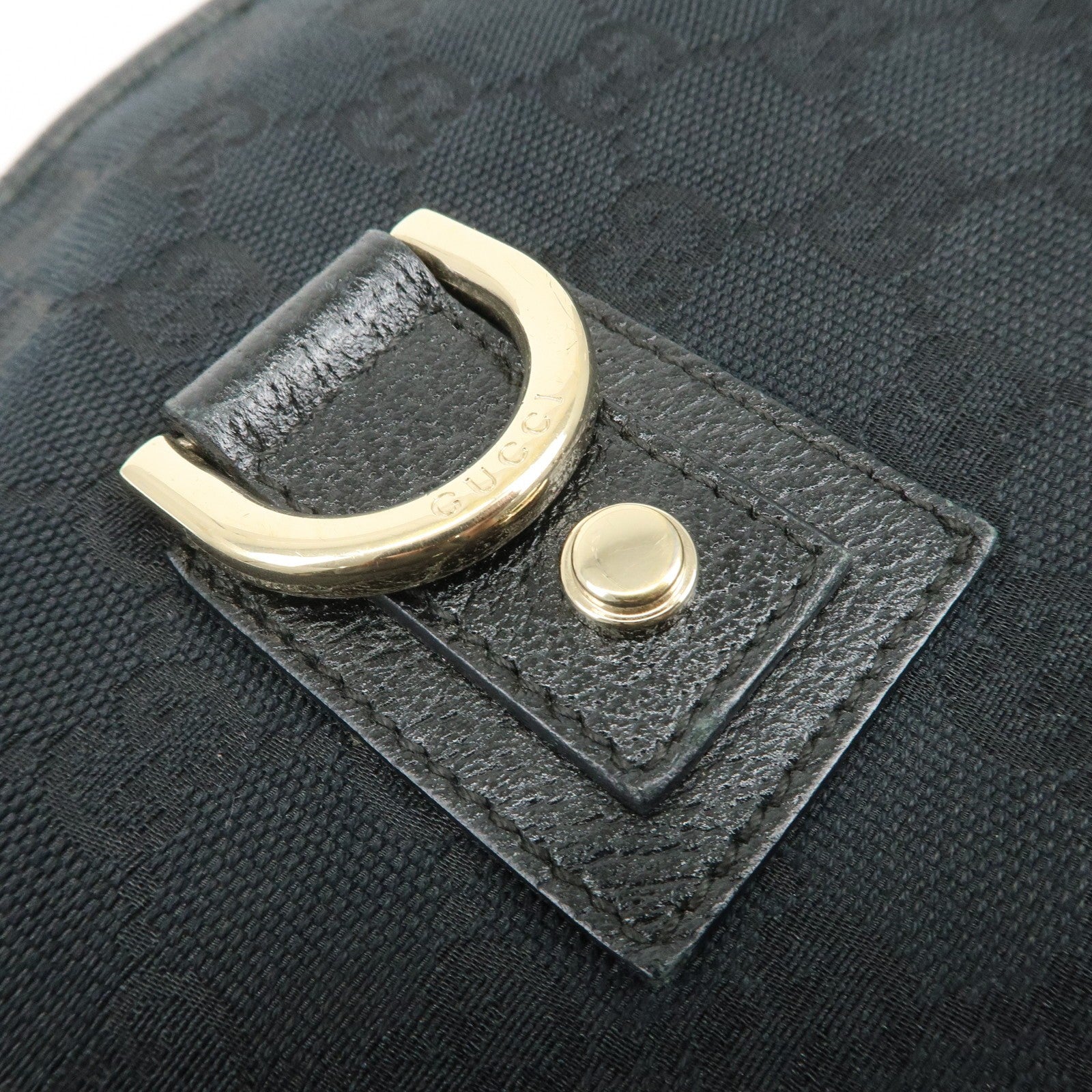 Gucci Abbey Shoulder Bag - Black, GG Canvas, Leather