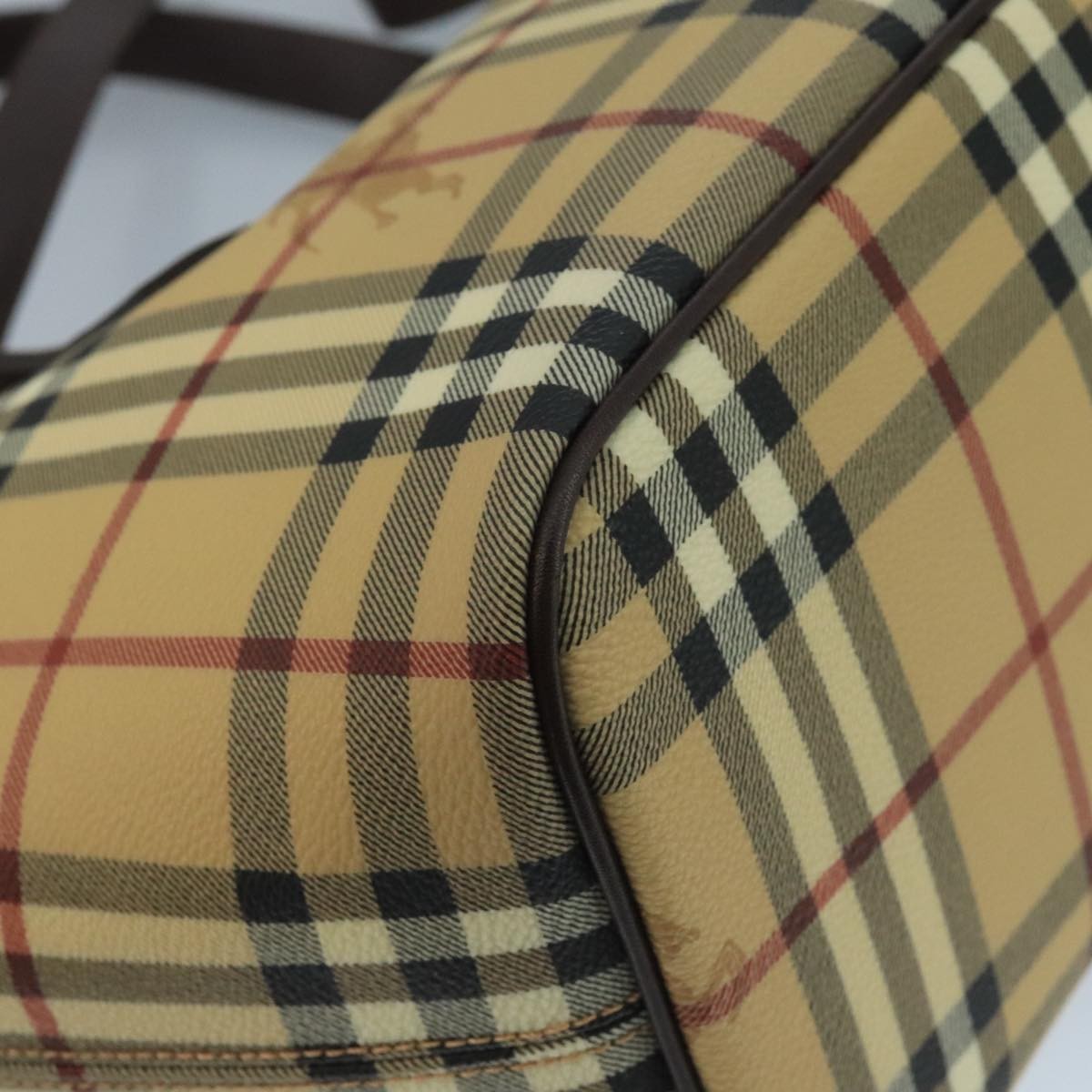 Burberry Nova Check Tote Bag - Beige, PVC Leather