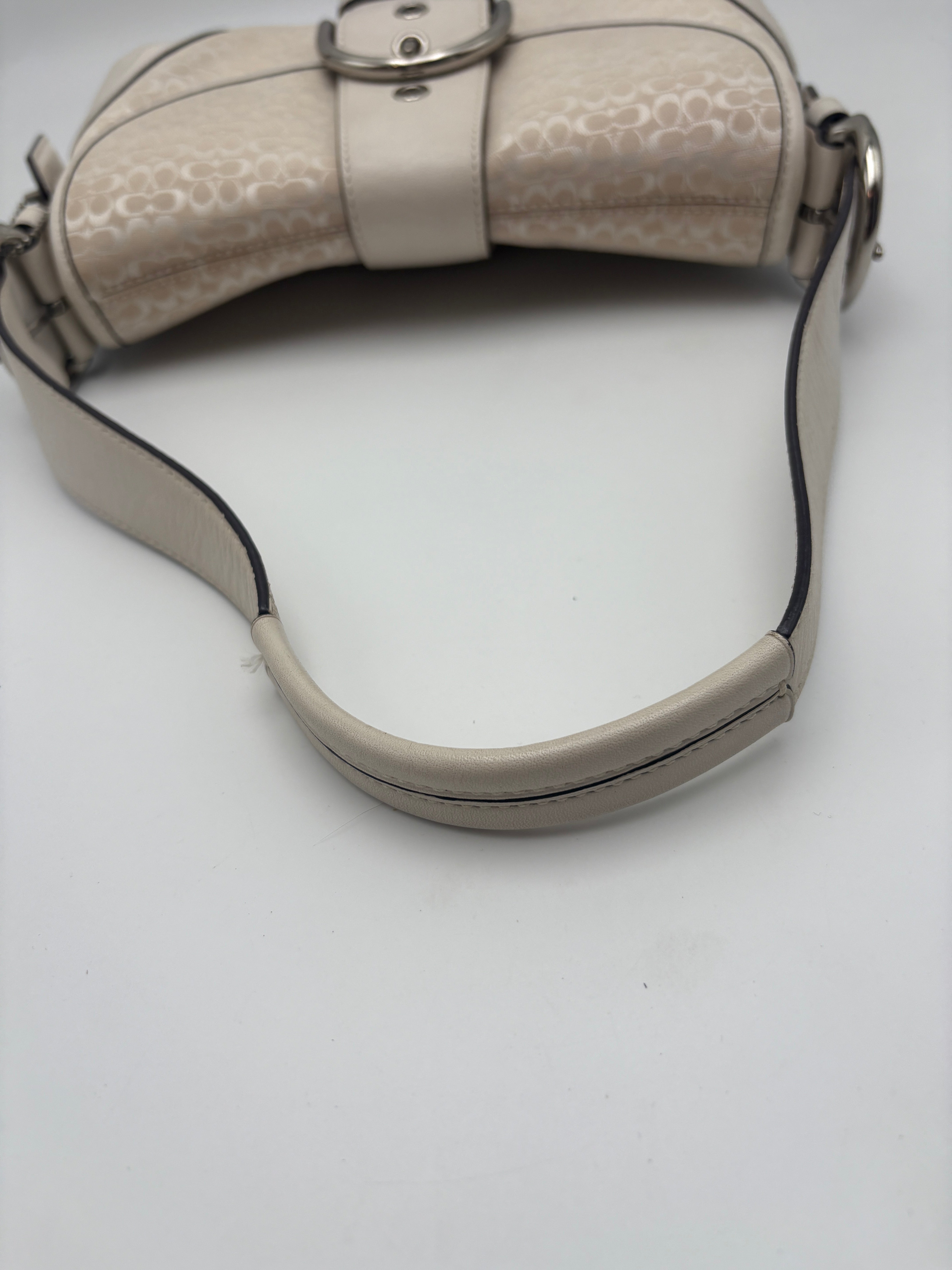 Coach Signature White Bag