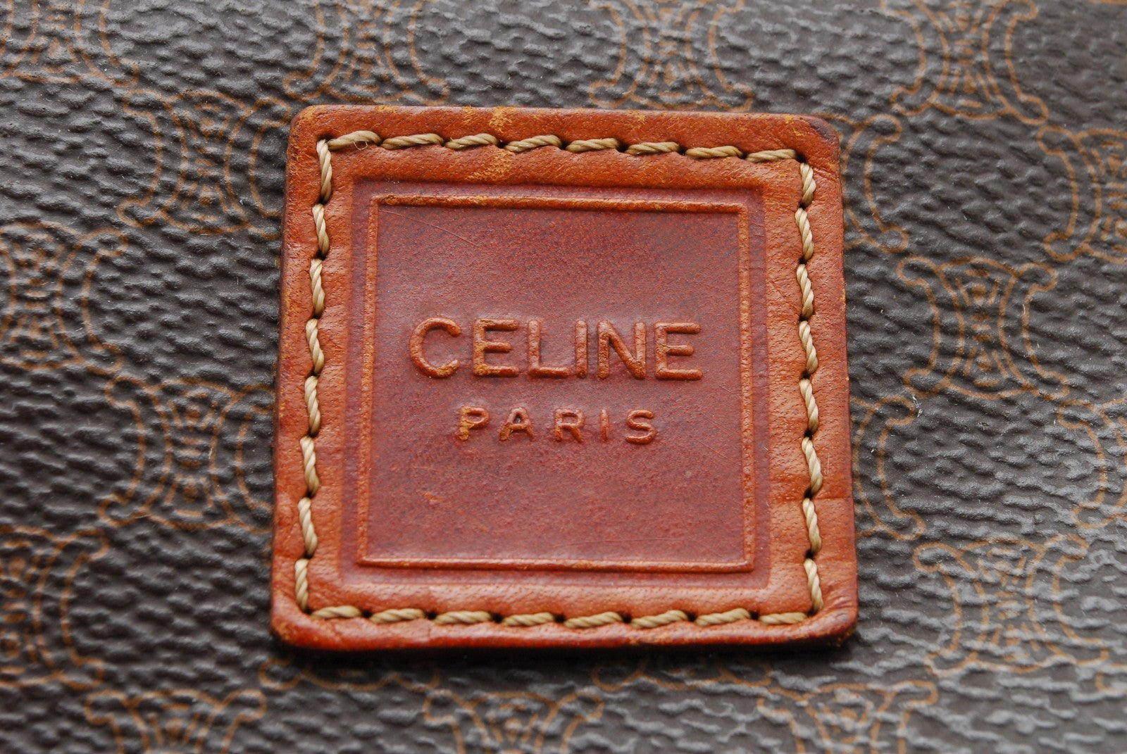 Celine Pouch Clutch Bag - Brown, PVC