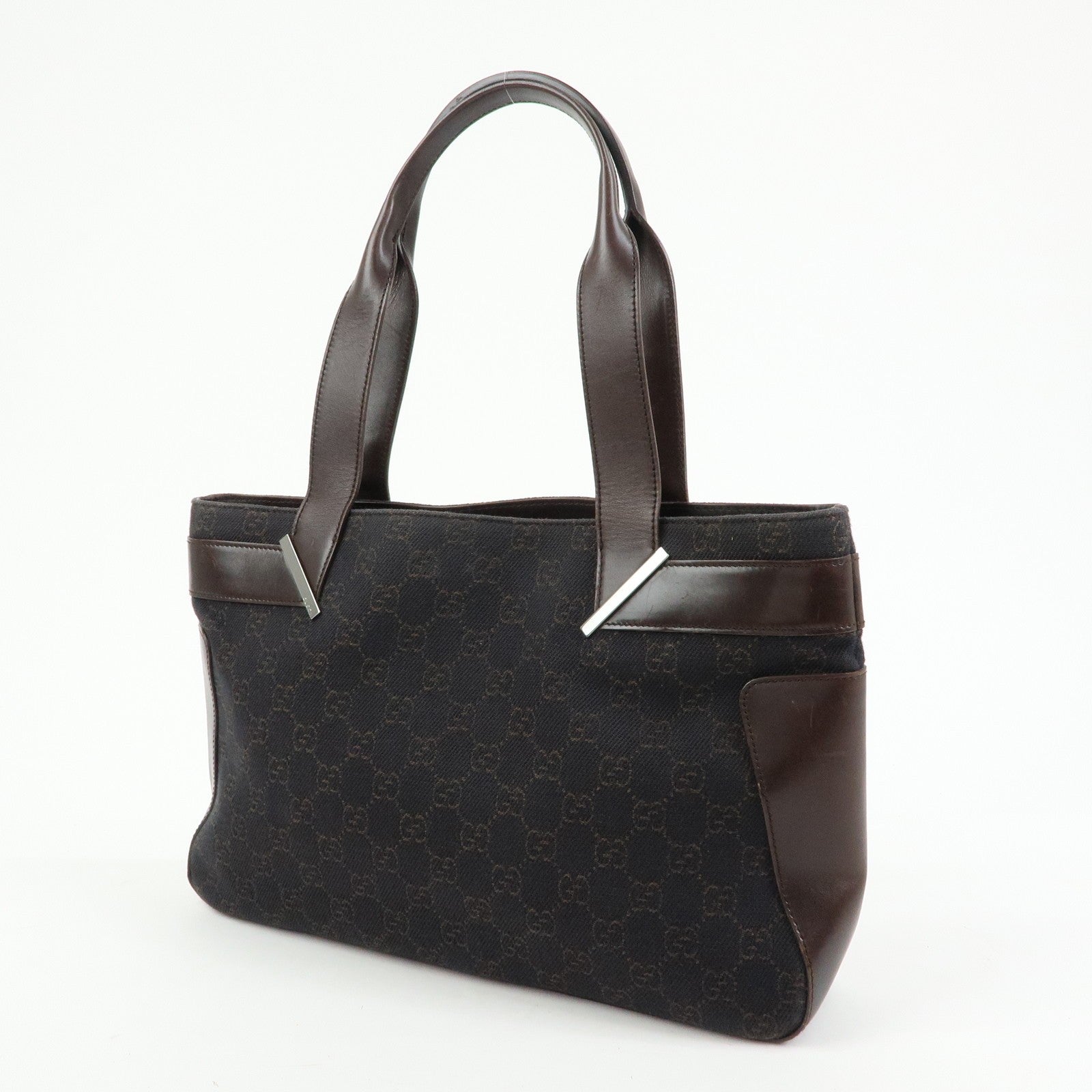 Gucci Hand Bag - Dark Brown, Canvas Leather