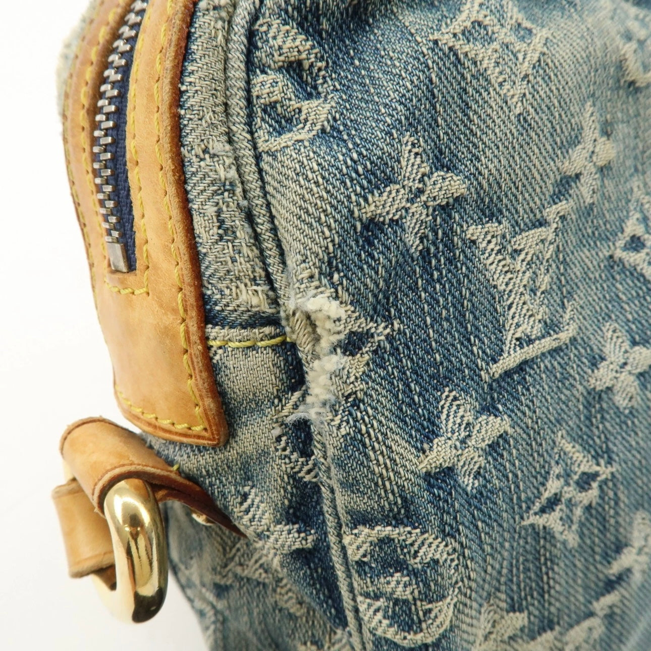 Louis Vuitton Monogram Denim Camera Bag Shoulder Bag Blue