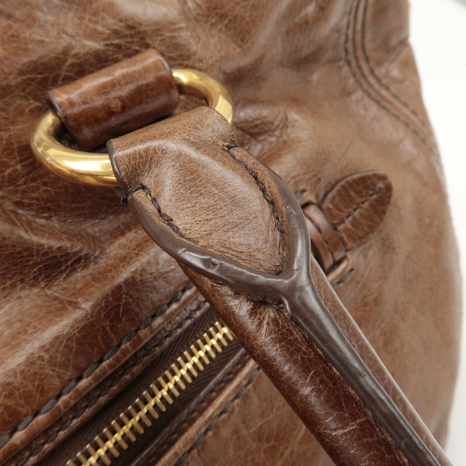 Prada 2way Bag - Brown, Leather