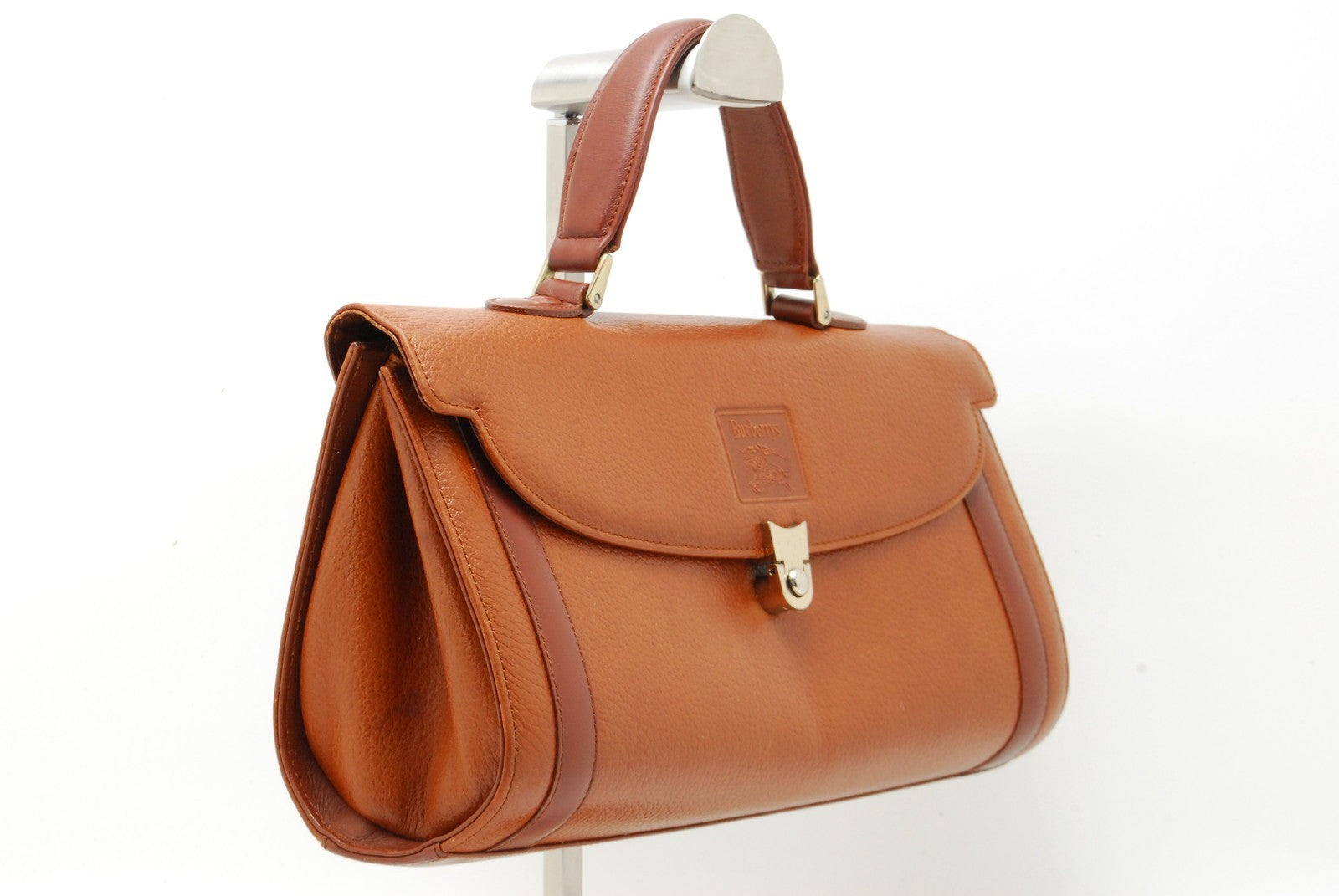 Burberry Nova Check Hand Tote Bag - Brown, Leather